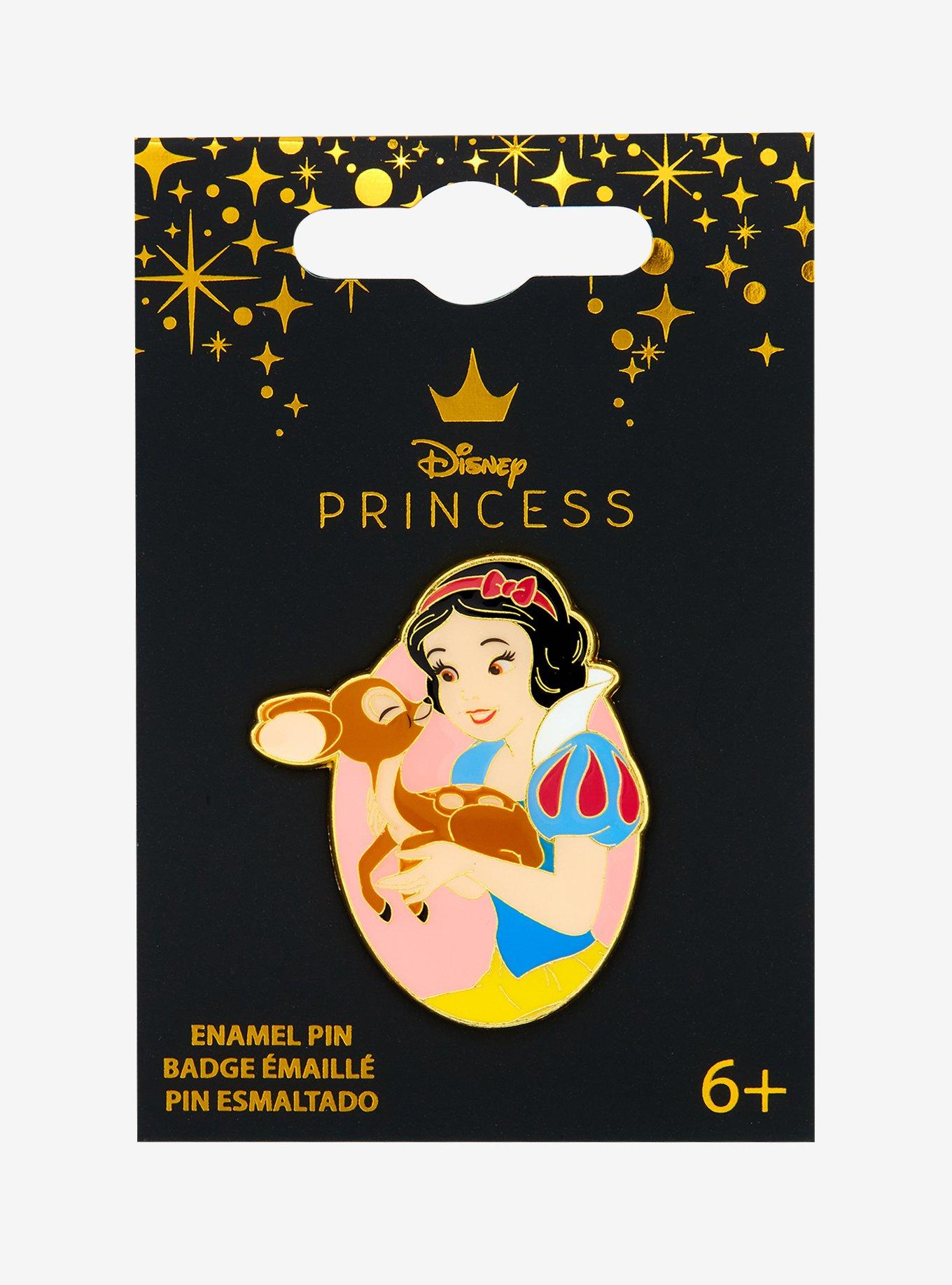 Loungefly Disney Snow White & the Seven Dwarfs Snow White & Deer Enamel Pin — BoxLunch Exclusive, , hi-res