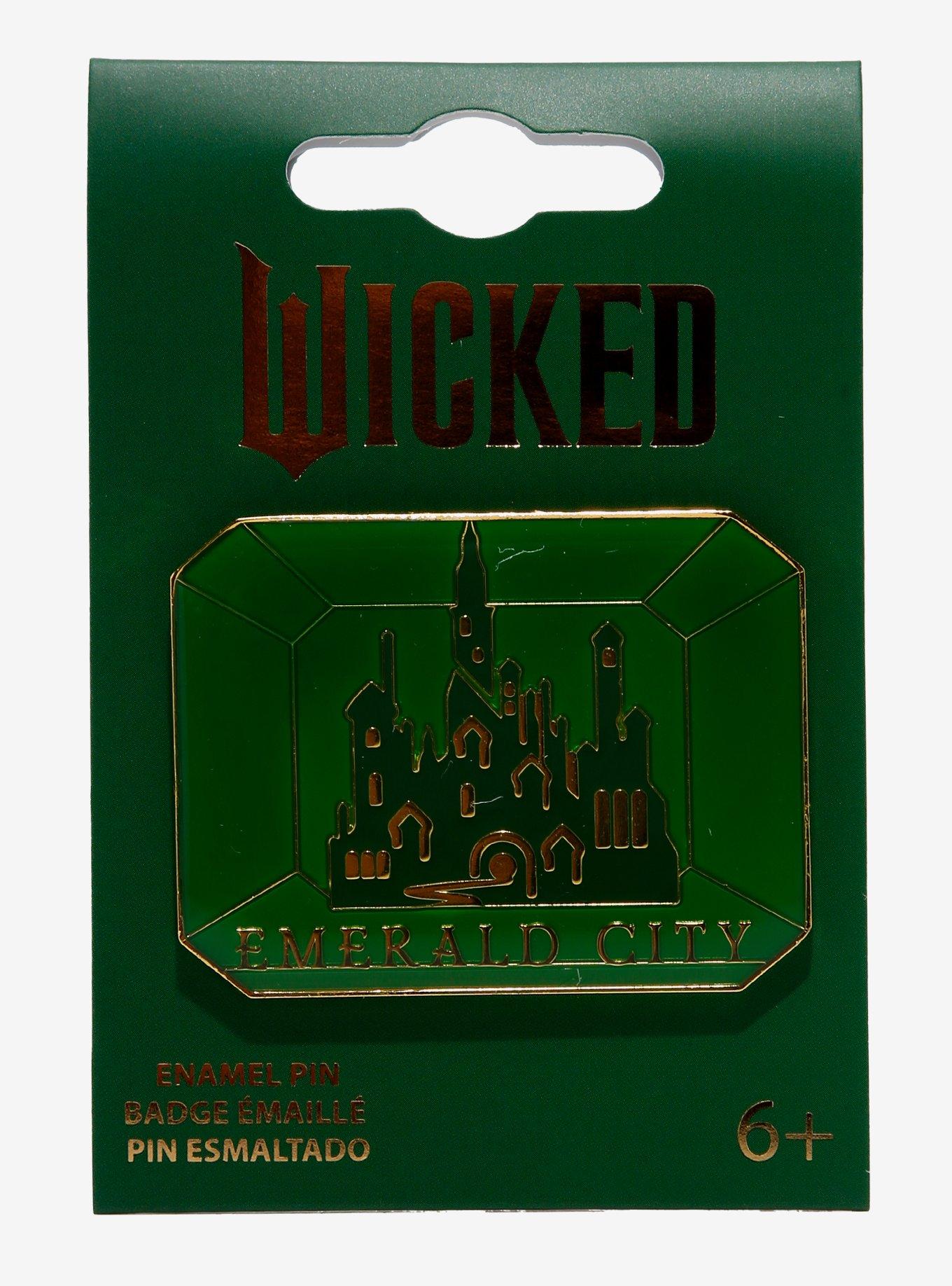 Loungefly Wicked Emerald City Stained Glass Enamel Pin - BoxLunch Exclusive, , alternate