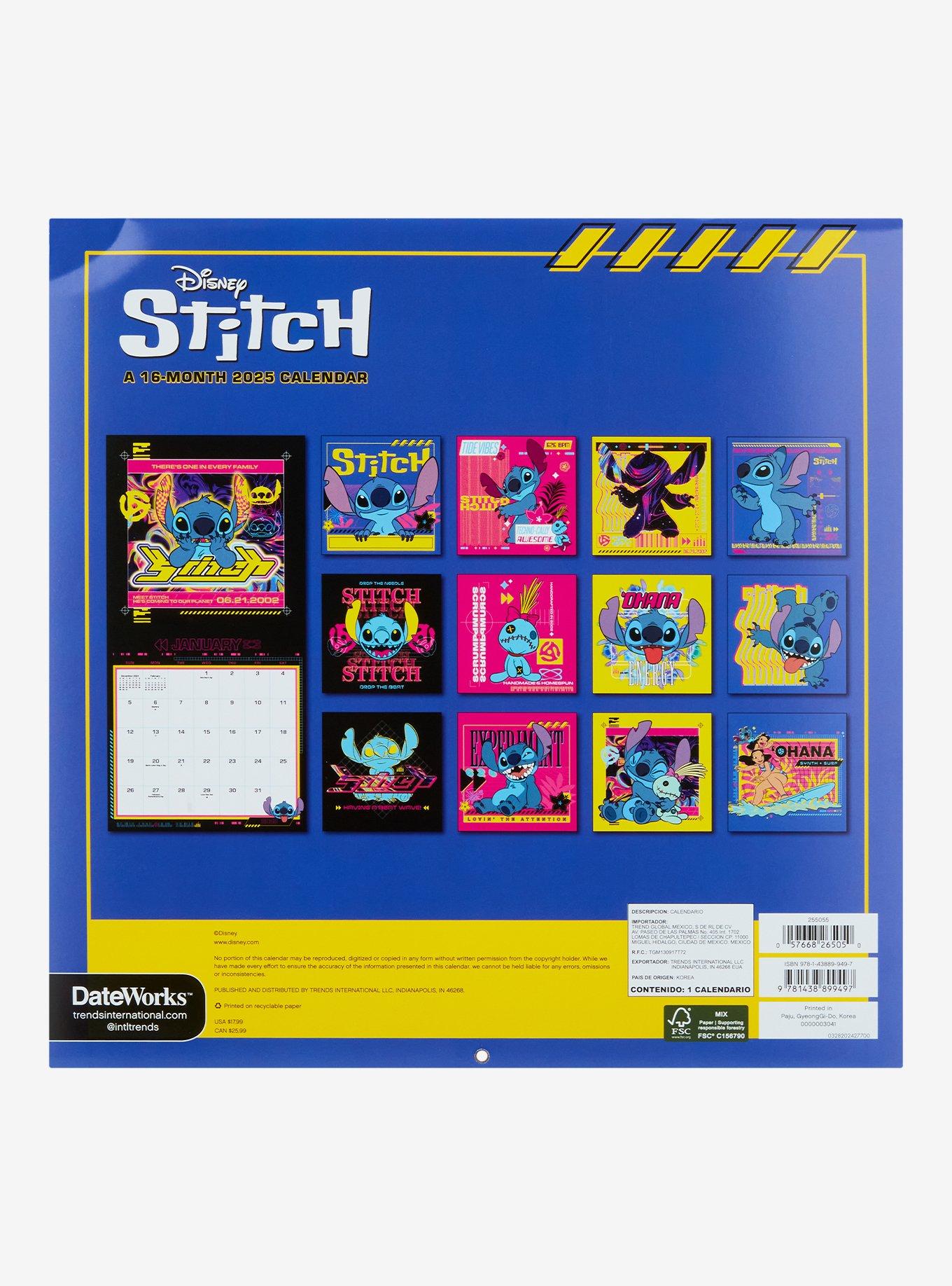 Disney Lilo & Stitch 2025 Calendar, , alternate