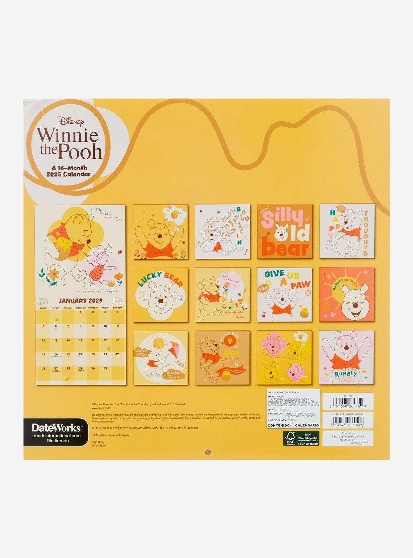 Disney Winnie the Pooh 2025 Calendar, , alternate