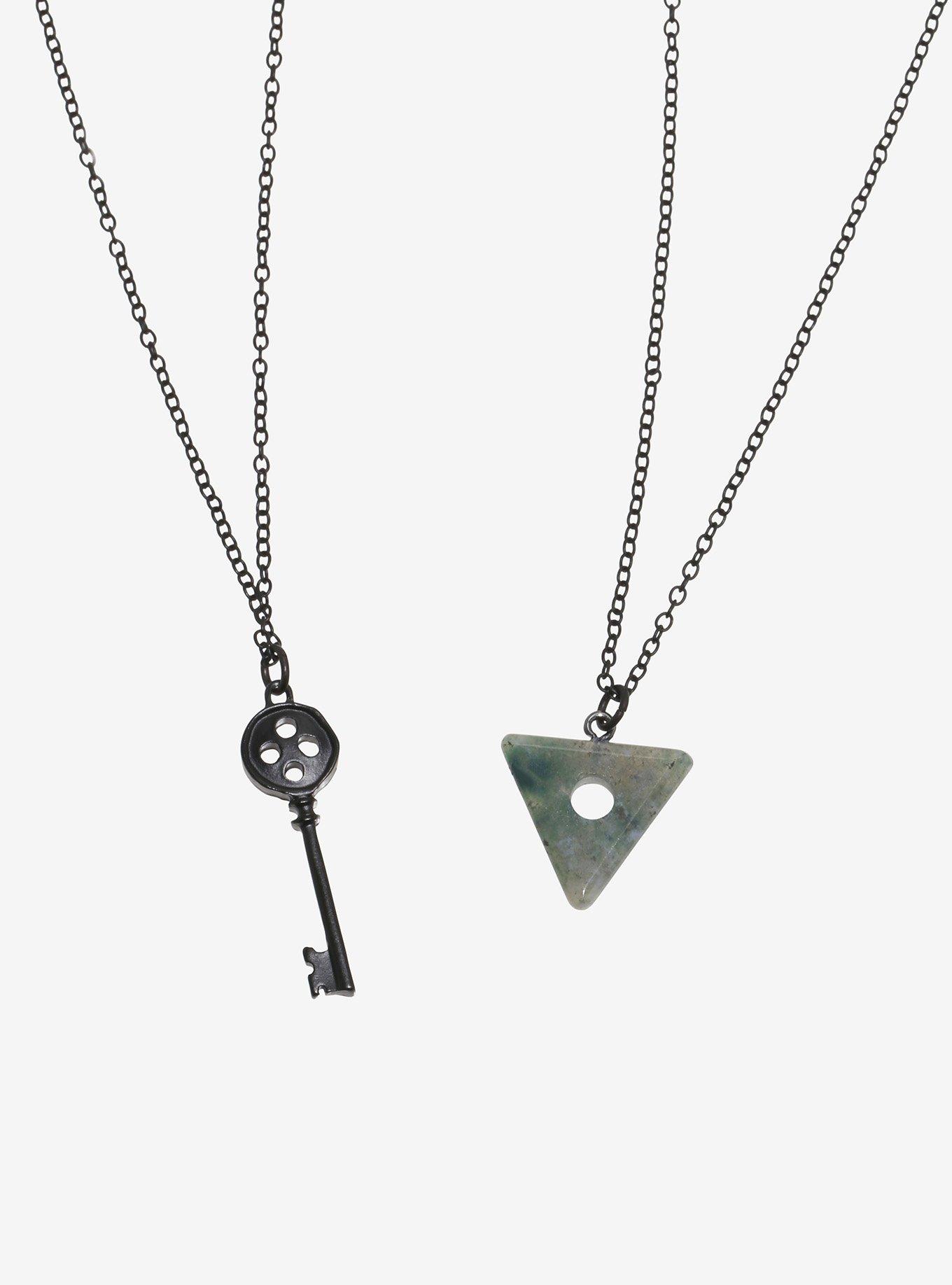 Coraline Key & Seeing Stone Bestie Necklace Set — BoxLunch Exclusive, , alternate