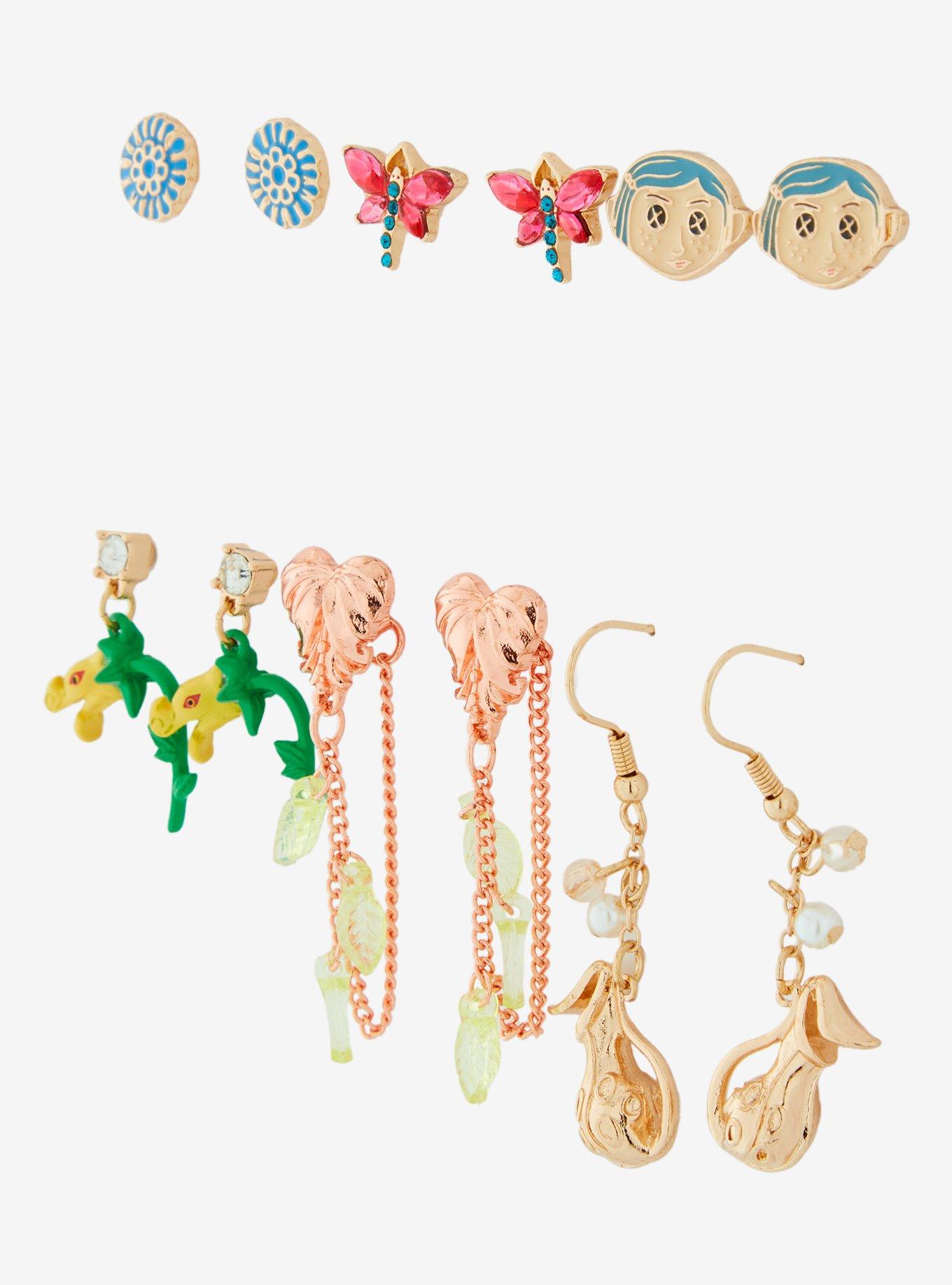 Coraline Floral Earring Set - BoxLunch Exclusive, , alternate