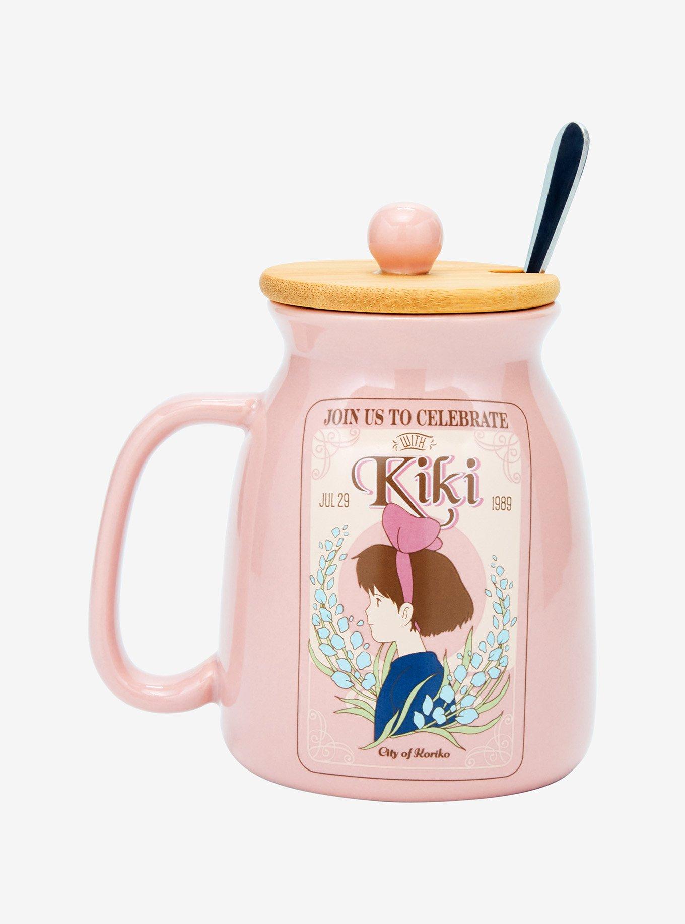 Studio Ghibli® Kiki's Delivery Service Kiki Party Invite Lidded Mug with Spoon — BoxLunch Exclusive, , alternate