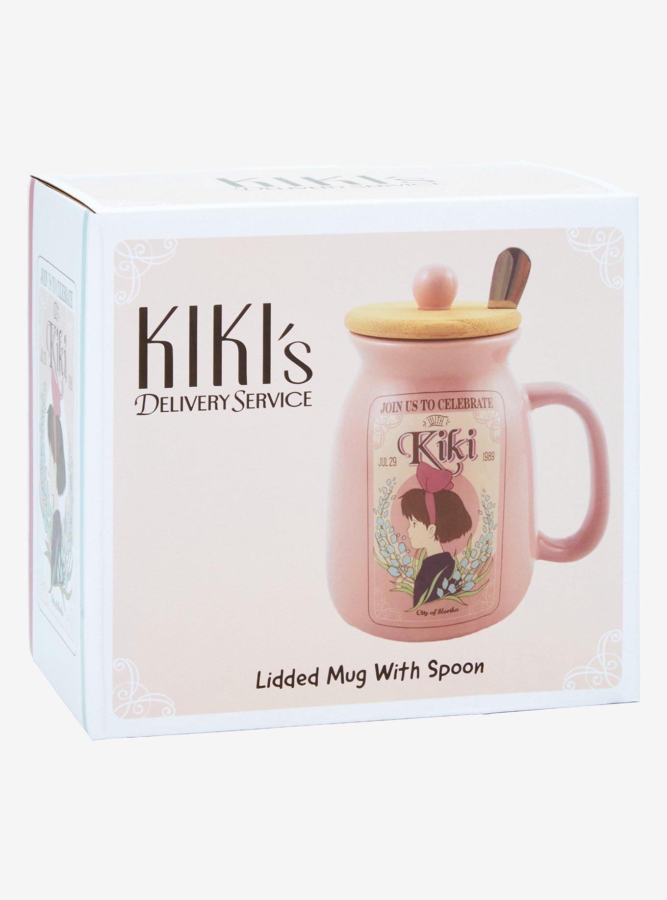 Studio Ghibli® Kiki's Delivery Service Kiki Party Invite Lidded Mug with Spoon — BoxLunch Exclusive, , alternate