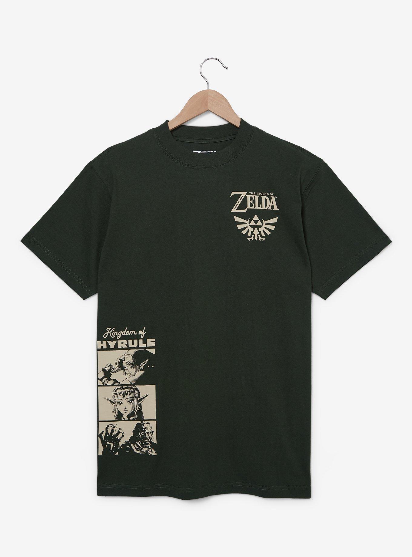 The Legend of Zelda Character Portraits T-Shirt — BoxLunch Exclusive, HUNTER GREEN, alternate