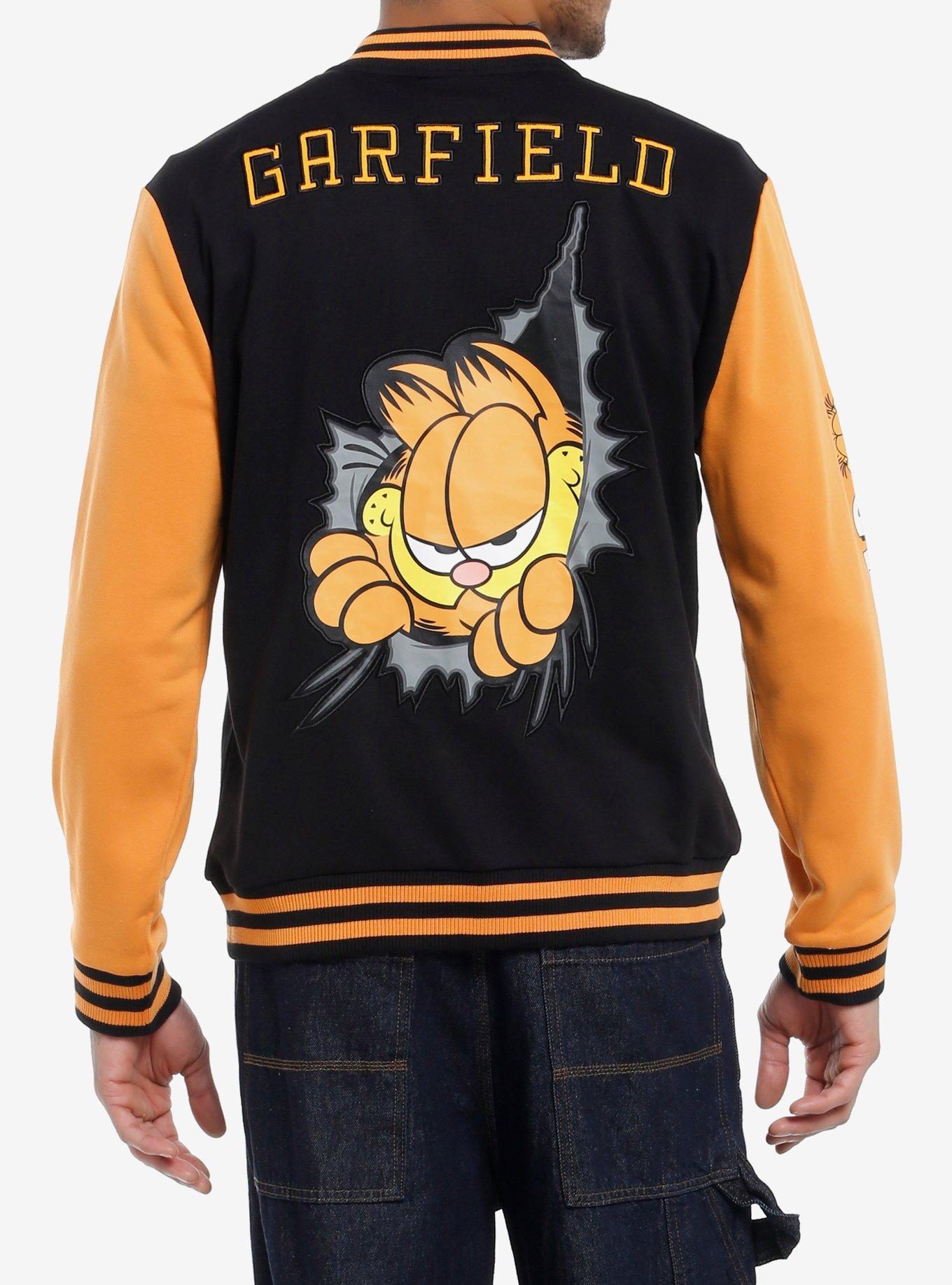 Garfield Varsity Jacket, ORANGE, alternate