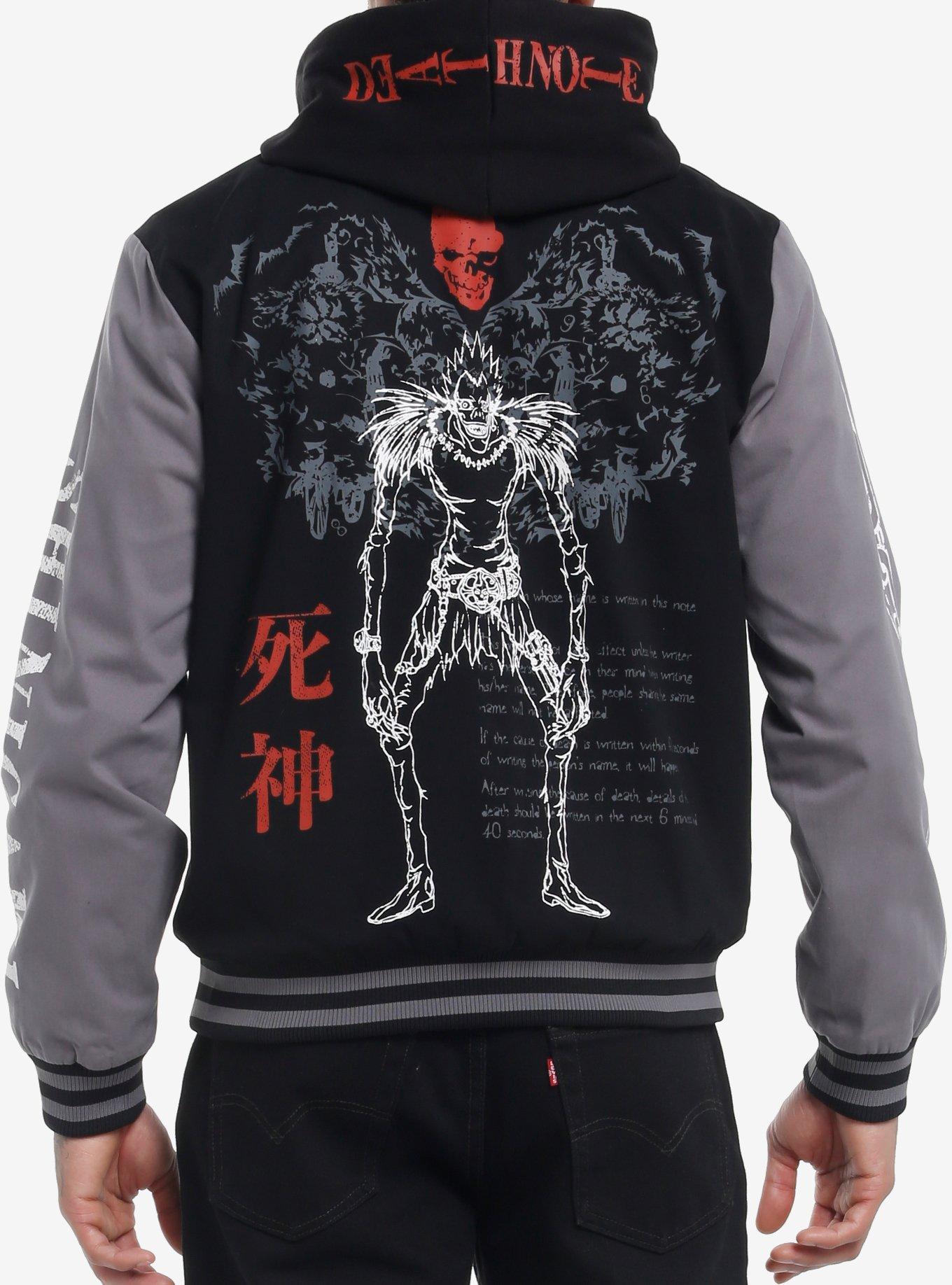 Death Note Hooded Varsity Jacket, , hi-res