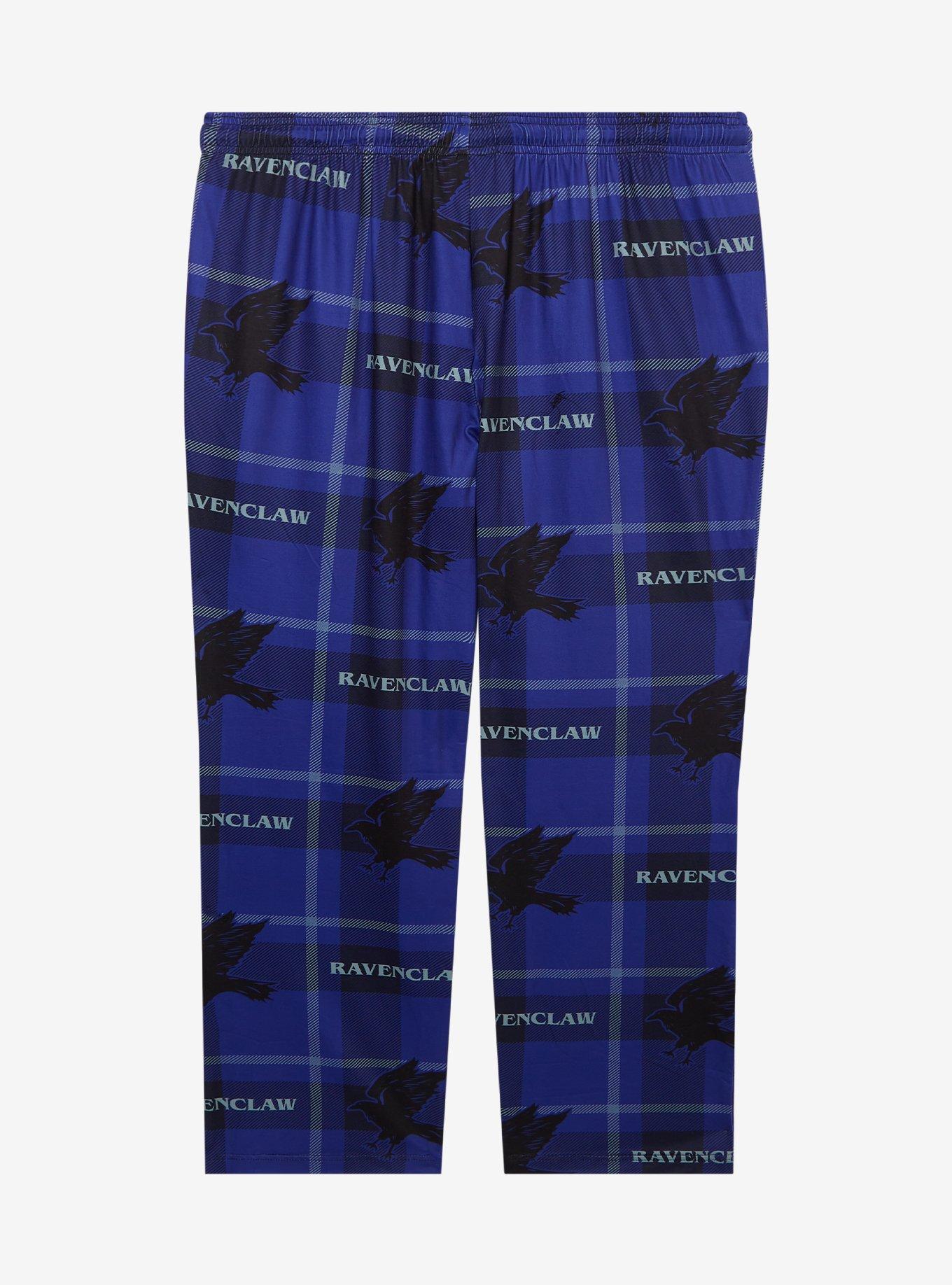 Harry Potter Ravenclaw Plaid Allover Print Women's Plus Size Sleep Pants - BoxLunch Exclusive, , hi-res