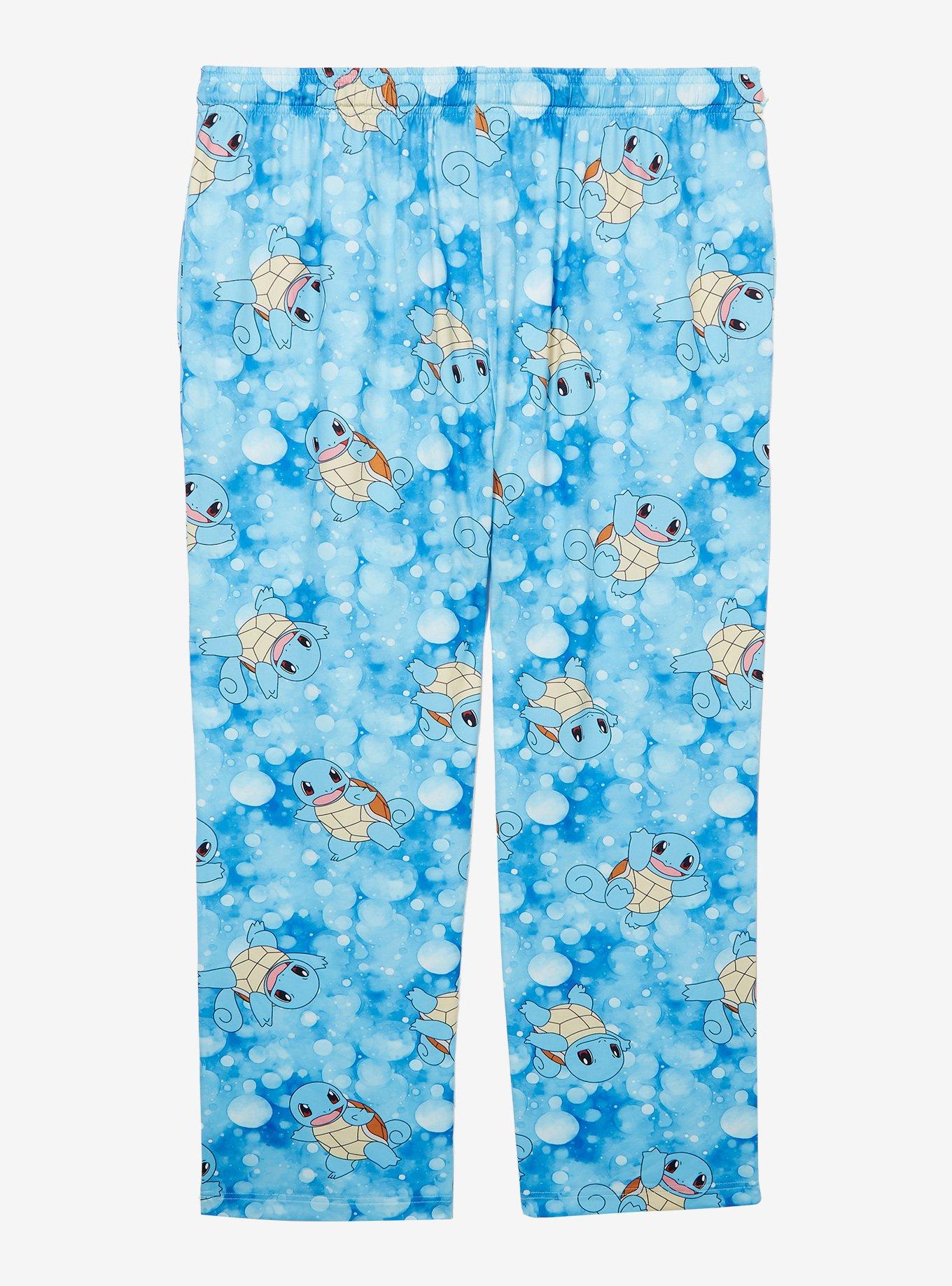 Pokémon Squirtle Bubble Allover Print Women's Plus Size Sleep Pants - BoxLunch Exclusive, , hi-res