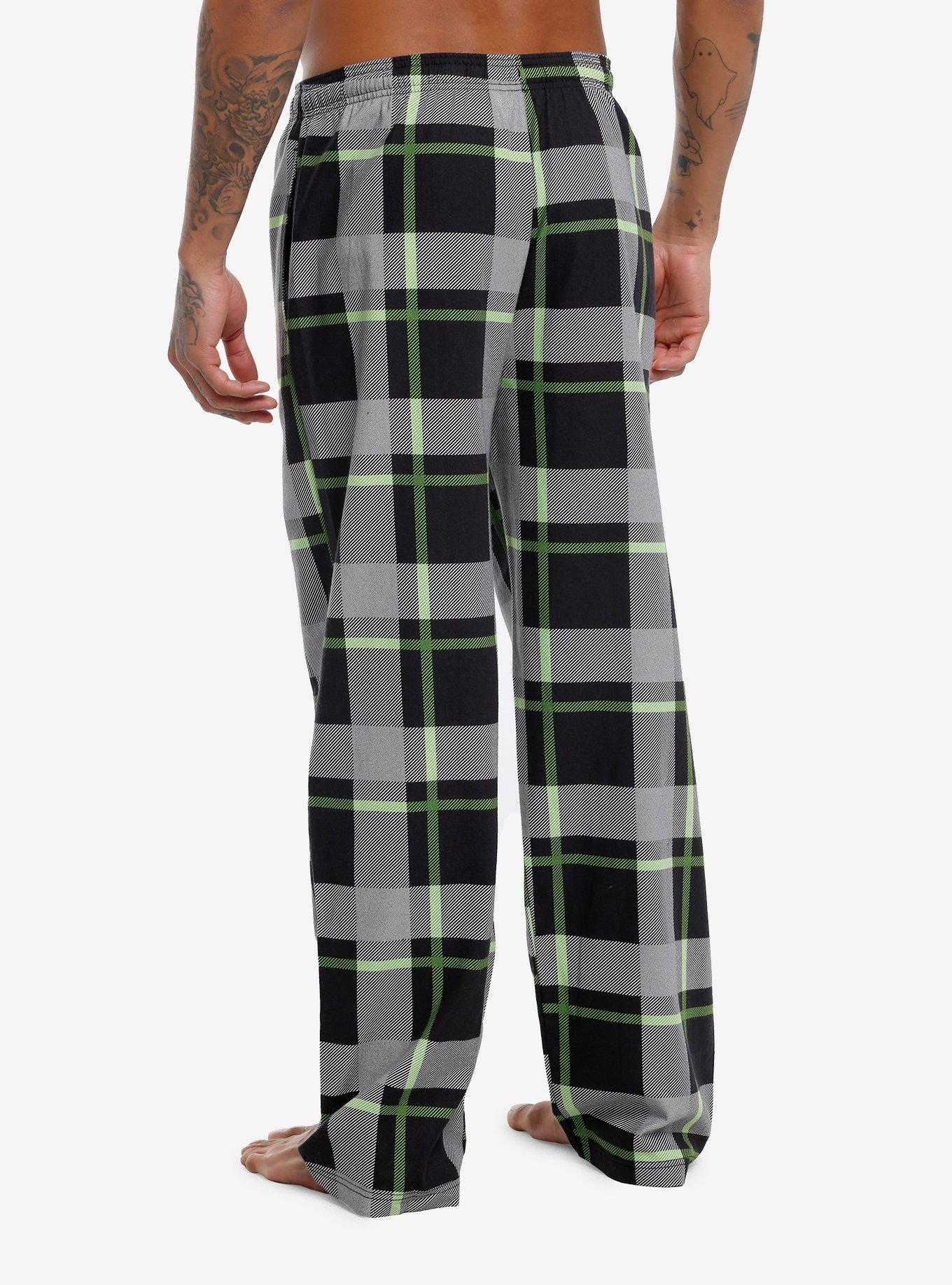 The Nightmare Before Christmas Characters Plaid Pajama Pants, PURPLE, alternate