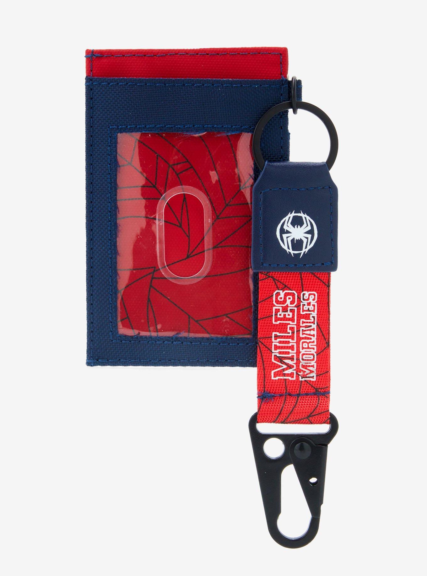 Marvel Spider-Man: Into the Spider-Verse Miles Morales Cardholder with Carabiner - BoxLunch Exclusive, , alternate