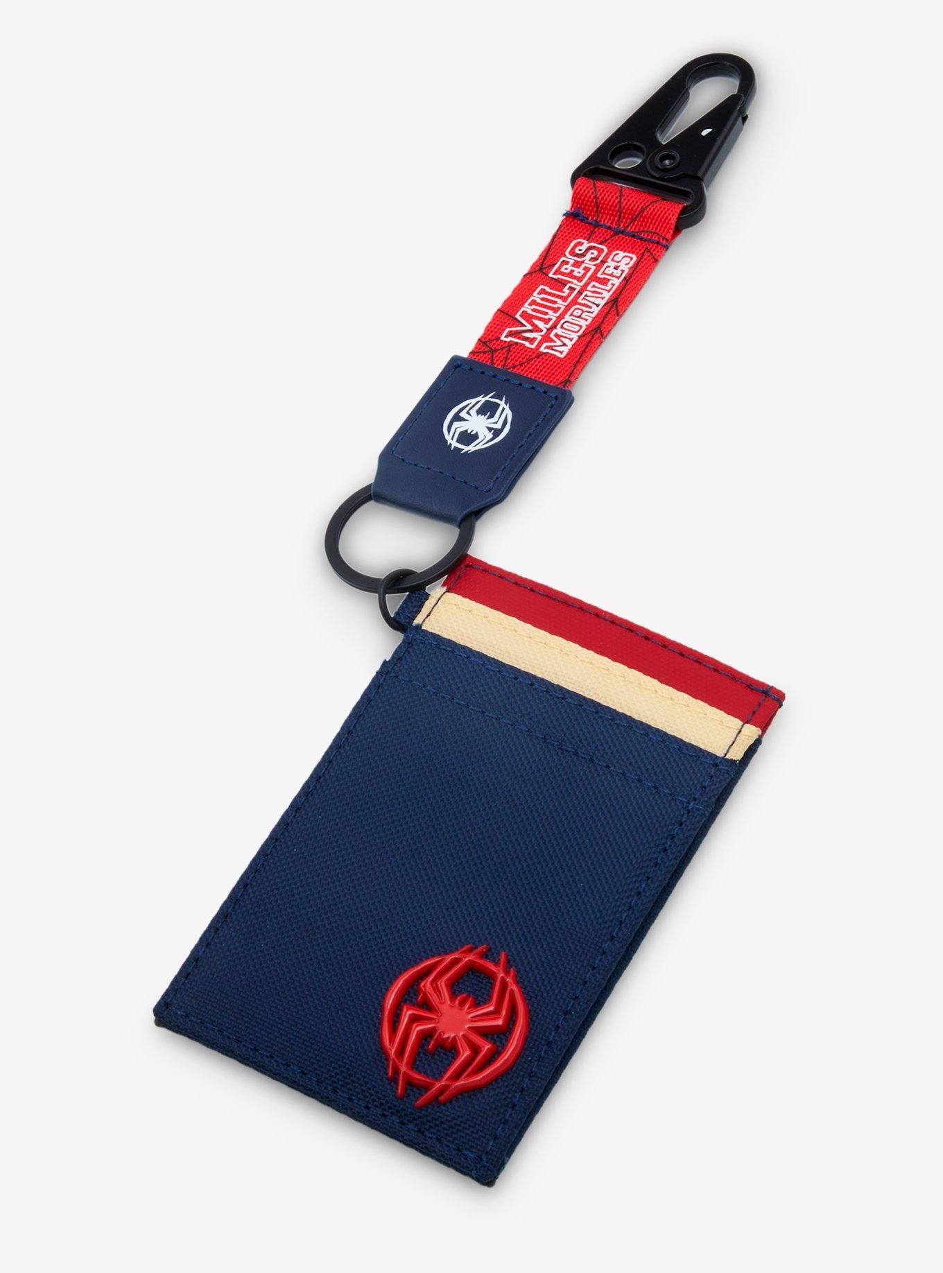 Marvel Spider-Man: Into the Spider-Verse Miles Morales Cardholder with Carabiner - BoxLunch Exclusive, , alternate