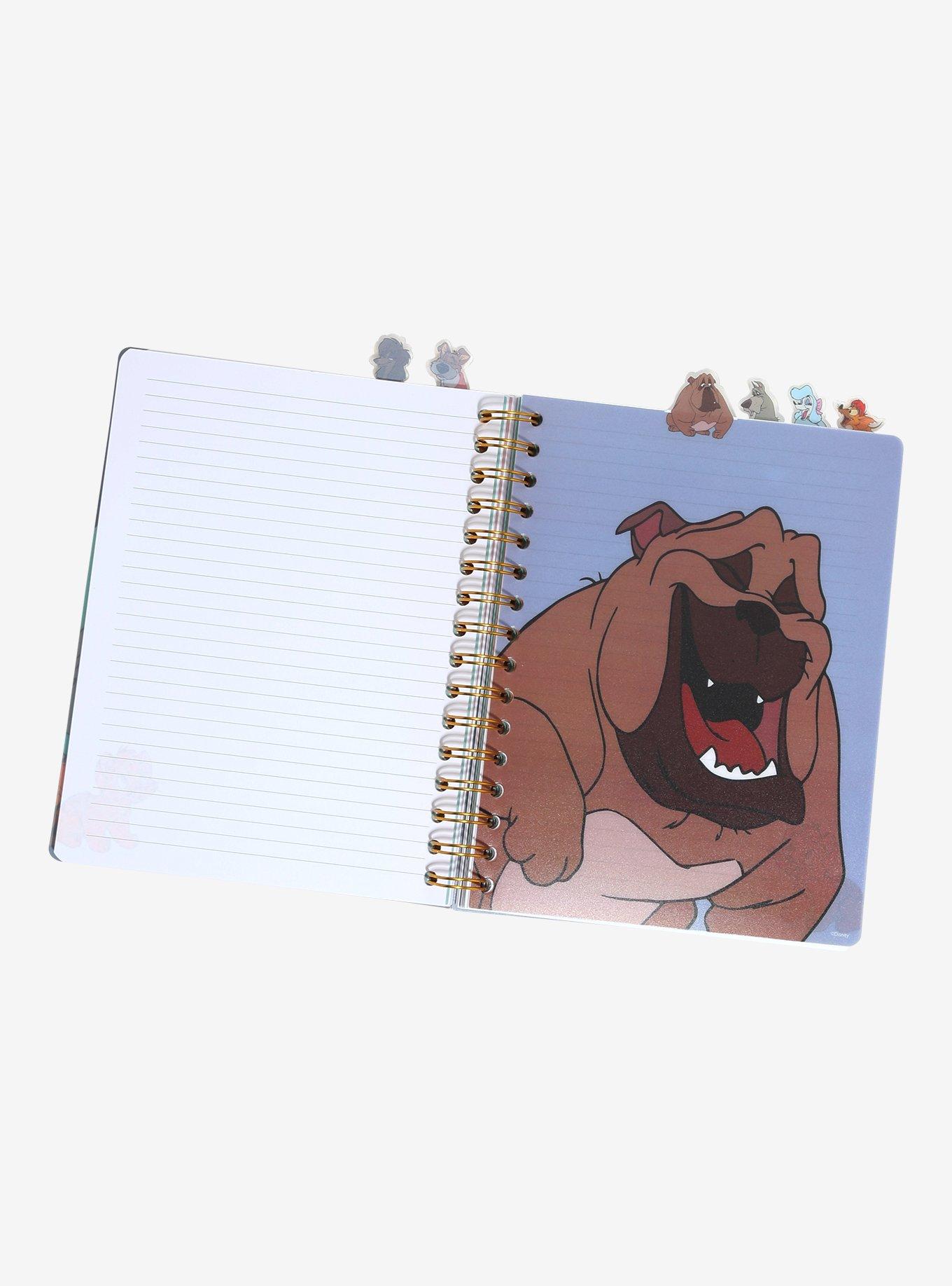 Disney Oliver & Company Group Portrait Figural Tab Journal, , hi-res