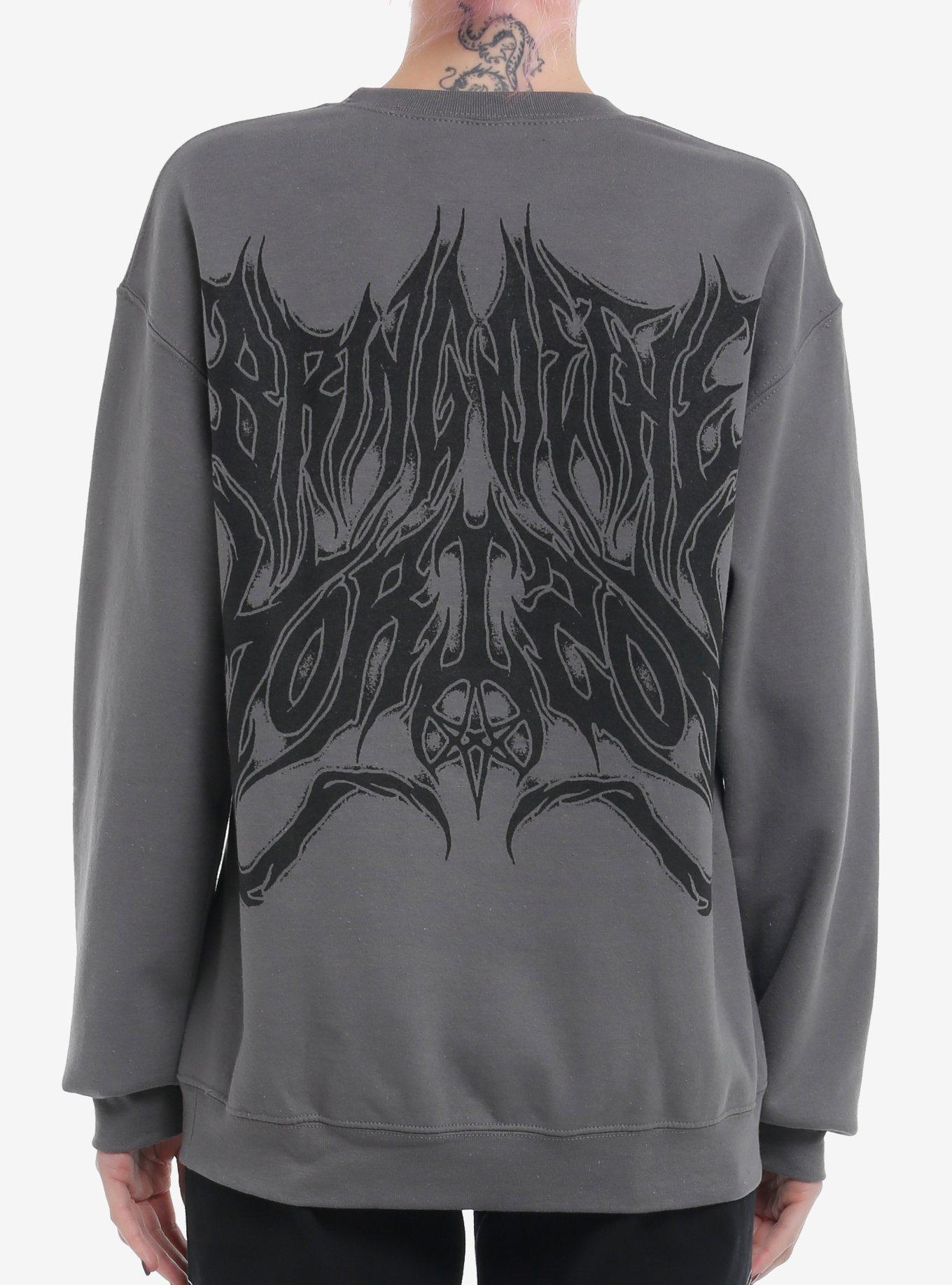 Bring Me The Horizon Two-Sided Girls Sweatshirt, CHARCOAL, alternate