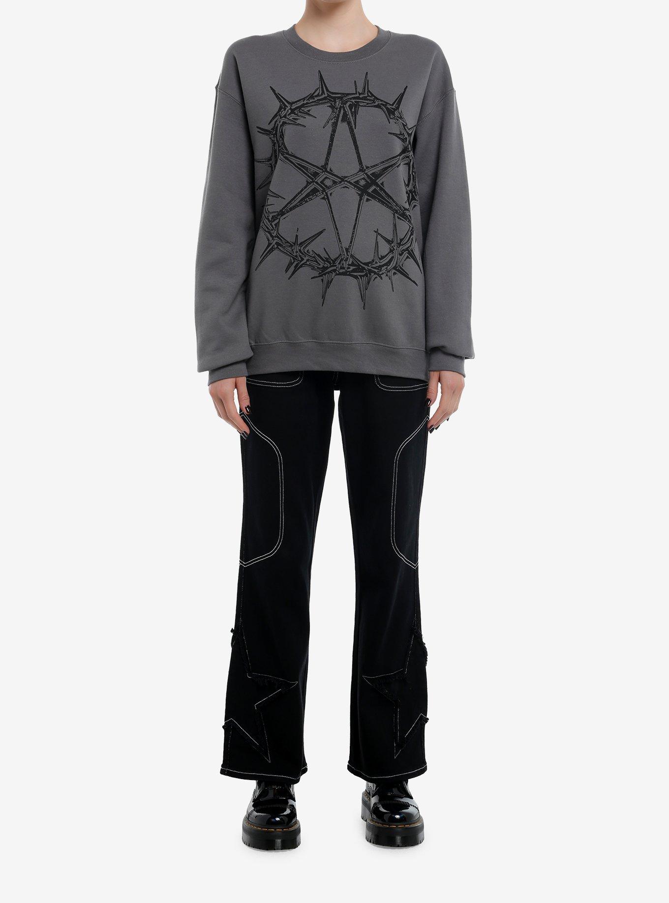 Bring Me The Horizon Two-Sided Girls Sweatshirt, CHARCOAL, alternate