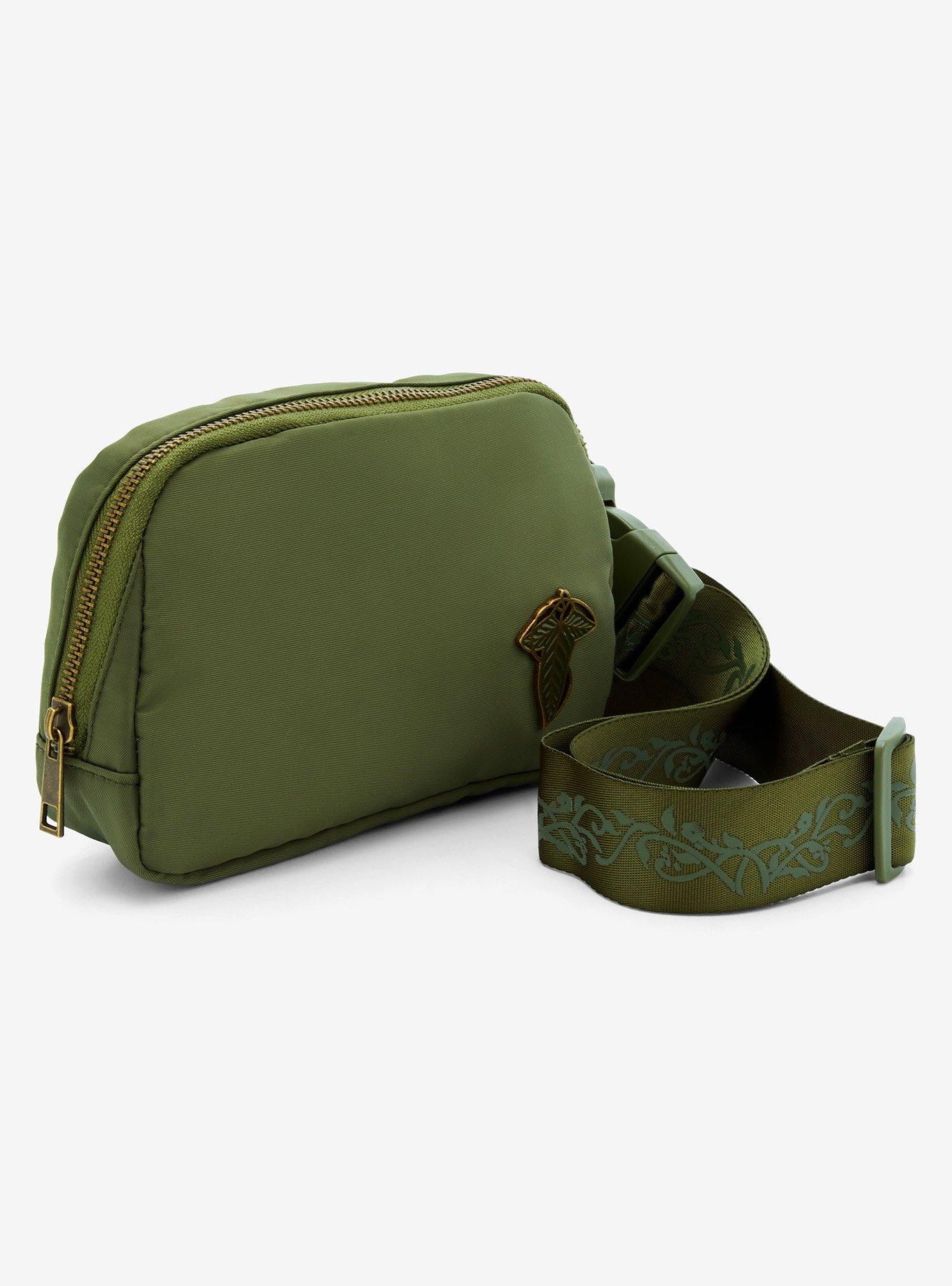 The Lord of the Rings Leaf of Lorien Green Nylon Belt Bag — BoxLunch Exclusive, , alternate