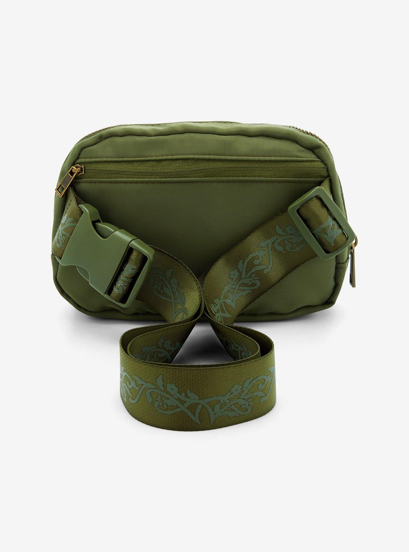 The Lord of the Rings Leaf of Lorien Green Nylon Belt Bag — BoxLunch Exclusive, , alternate