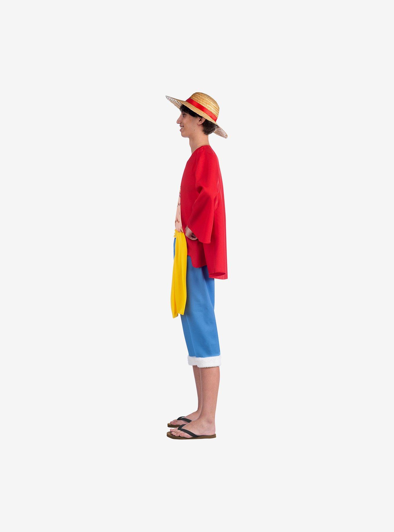 One Piece Luffy Adult Costume, MULTI, alternate