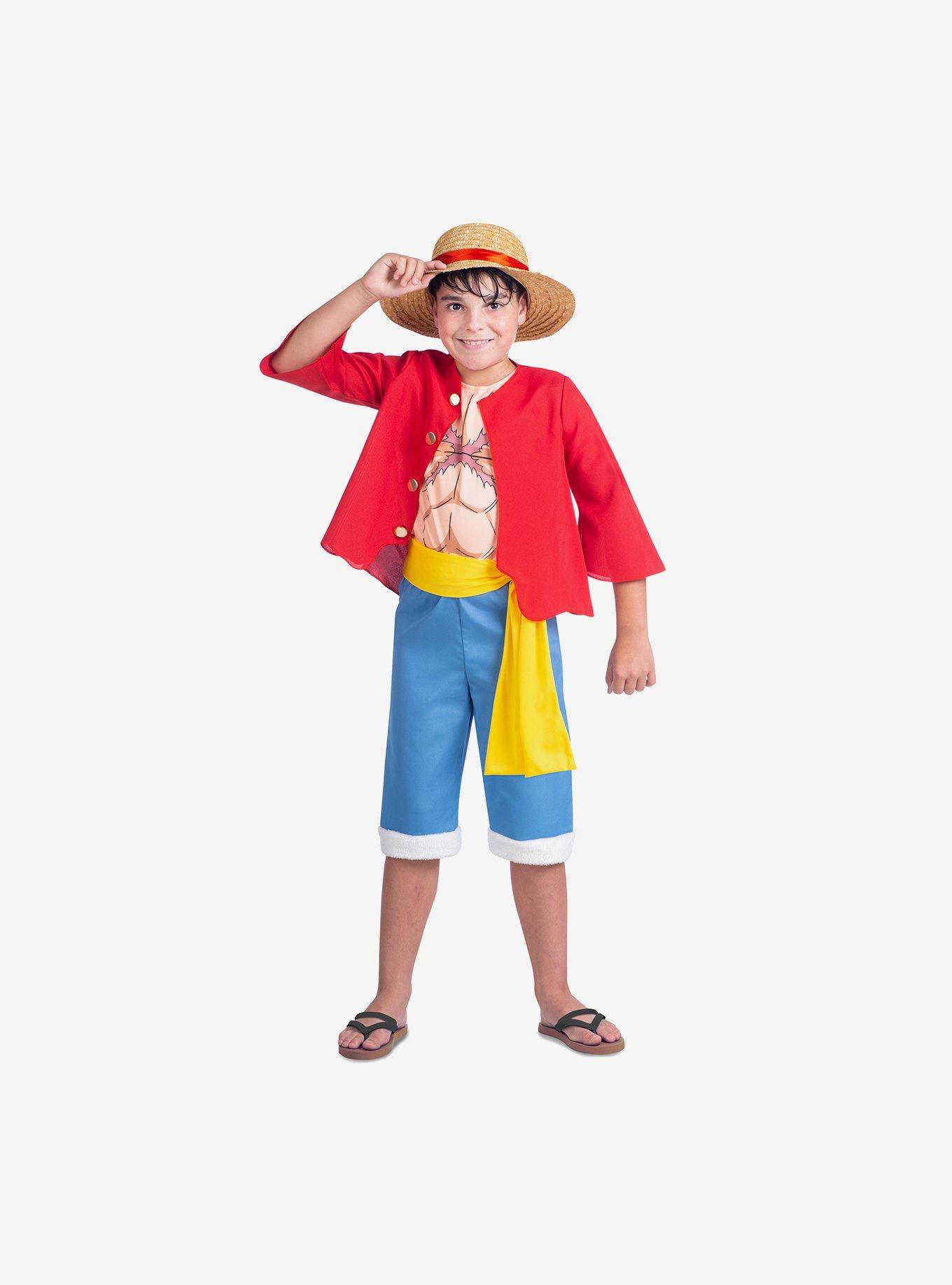 One Piece Luffy Youth Costume, MULTI, alternate