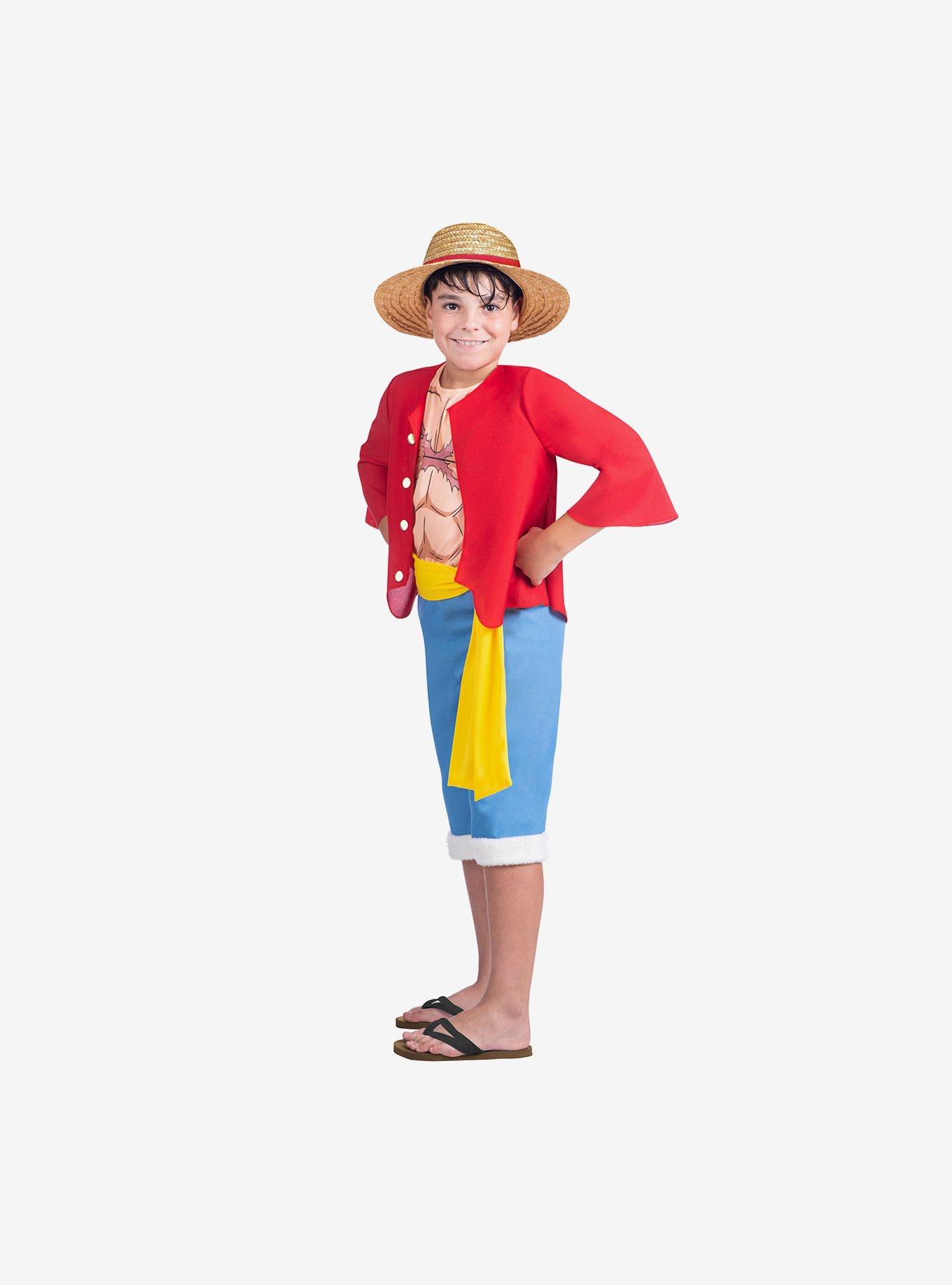 One Piece Luffy Youth Costume, MULTI, alternate