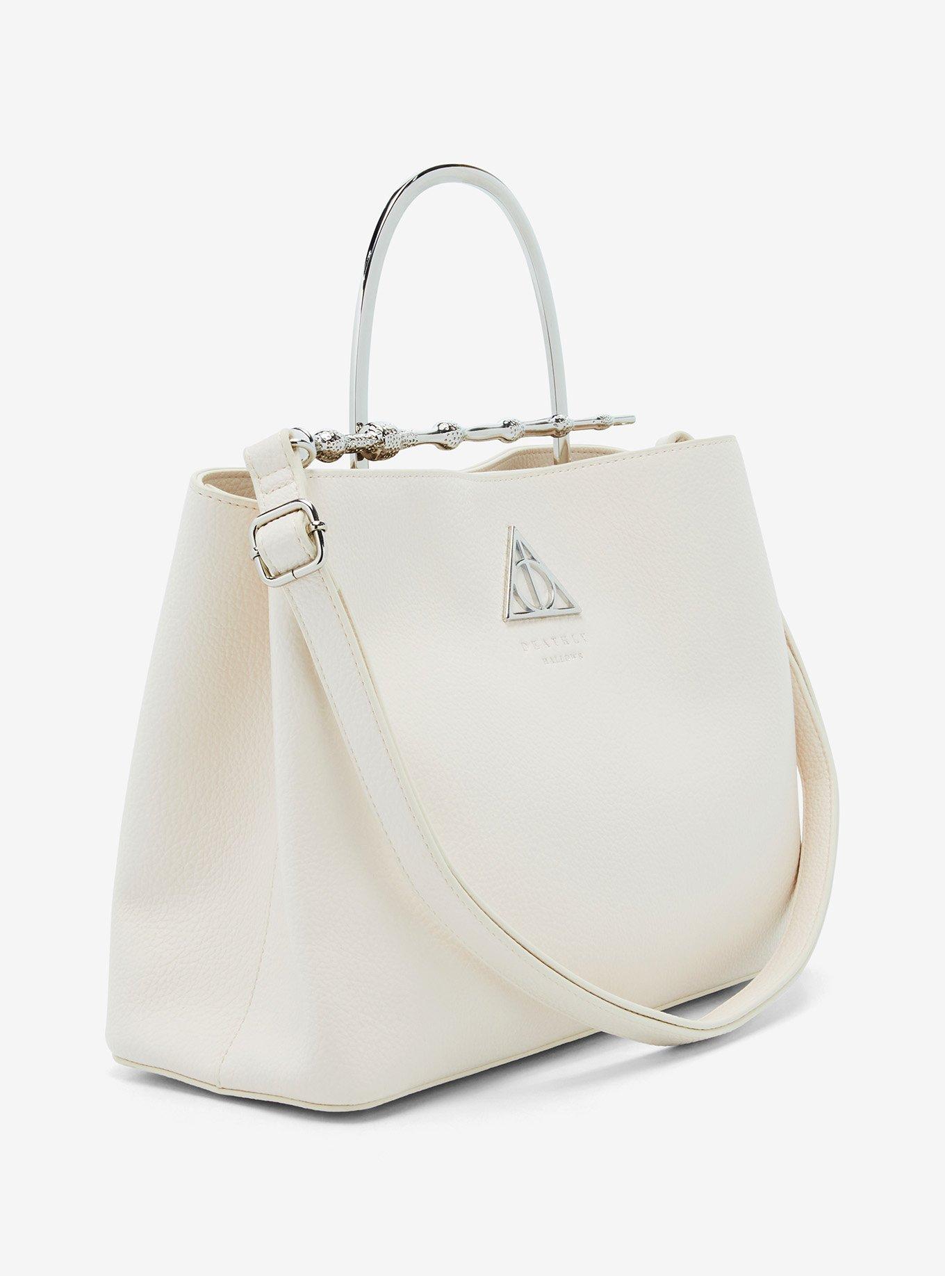 Loungefly Harry Potter Deathly Hallows Elder Wand Cream (New Pebble Texture) Handbag - BoxLunch Exclusive