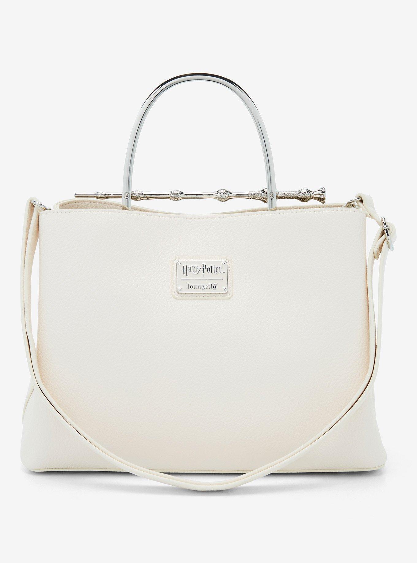 Loungefly Harry Potter Deathly Hallows Elder Wand Cream (New Pebble Texture) Handbag - BoxLunch Exclusive