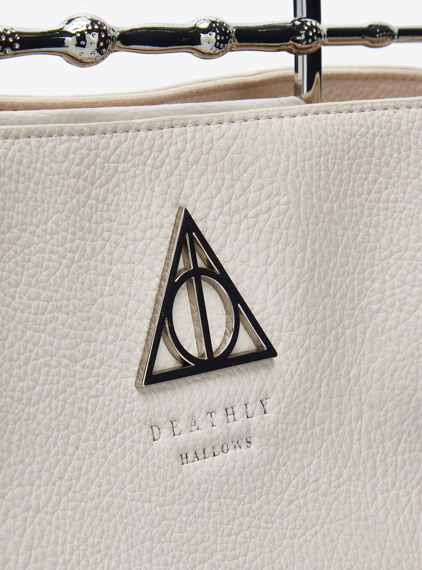 Loungefly Harry Potter Deathly Hallows Elder Wand Cream (New Pebble Texture) Handbag - BoxLunch Exclusive, , alternate