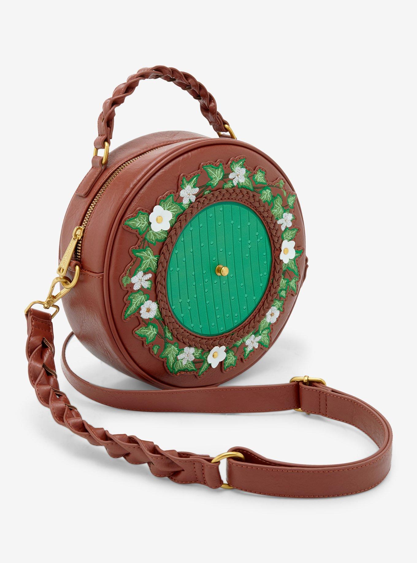 Loungefly The Lord of the Rings Floral Hobbit Door Figural Crossbody Bag - BoxLunch Exclusive, , hi-res