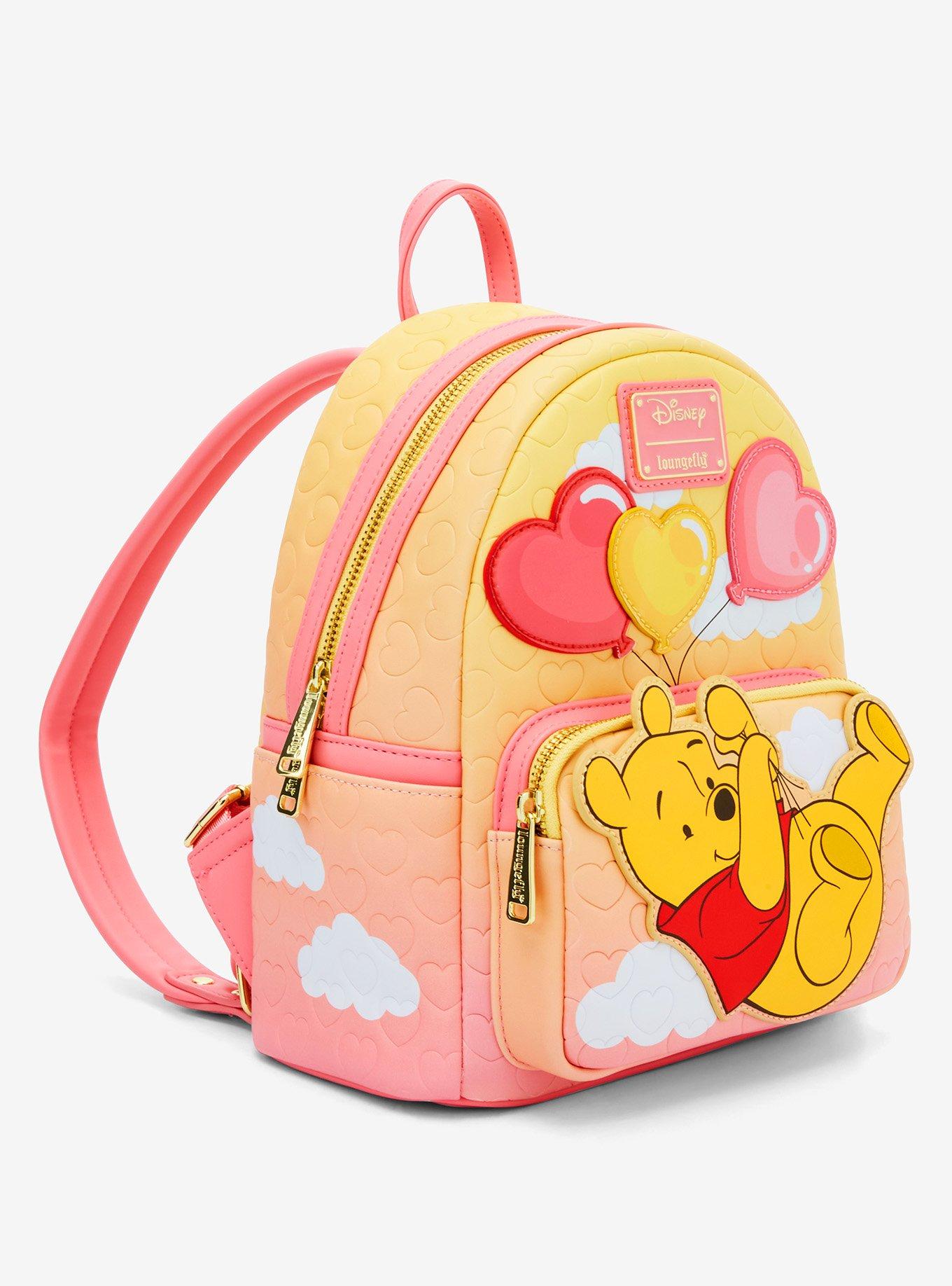 Loungefly Disney Winnie the Pooh Heart Balloon Pooh Bear Mini Backpack - BoxLunch Exclusive, , hi-res