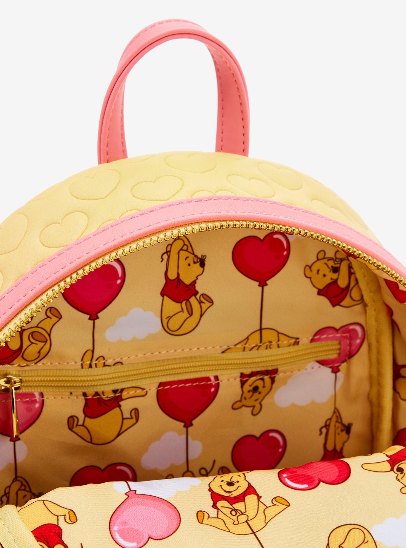 Loungefly Disney Winnie the Pooh Heart Balloon Pooh Bear Mini Backpack - BoxLunch Exclusive, , alternate