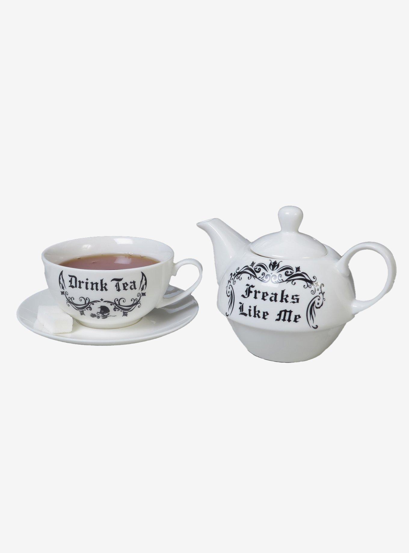Alchemy Of England "Freaks Like Me Drink Tea" Tea Pot Set, , hi-res