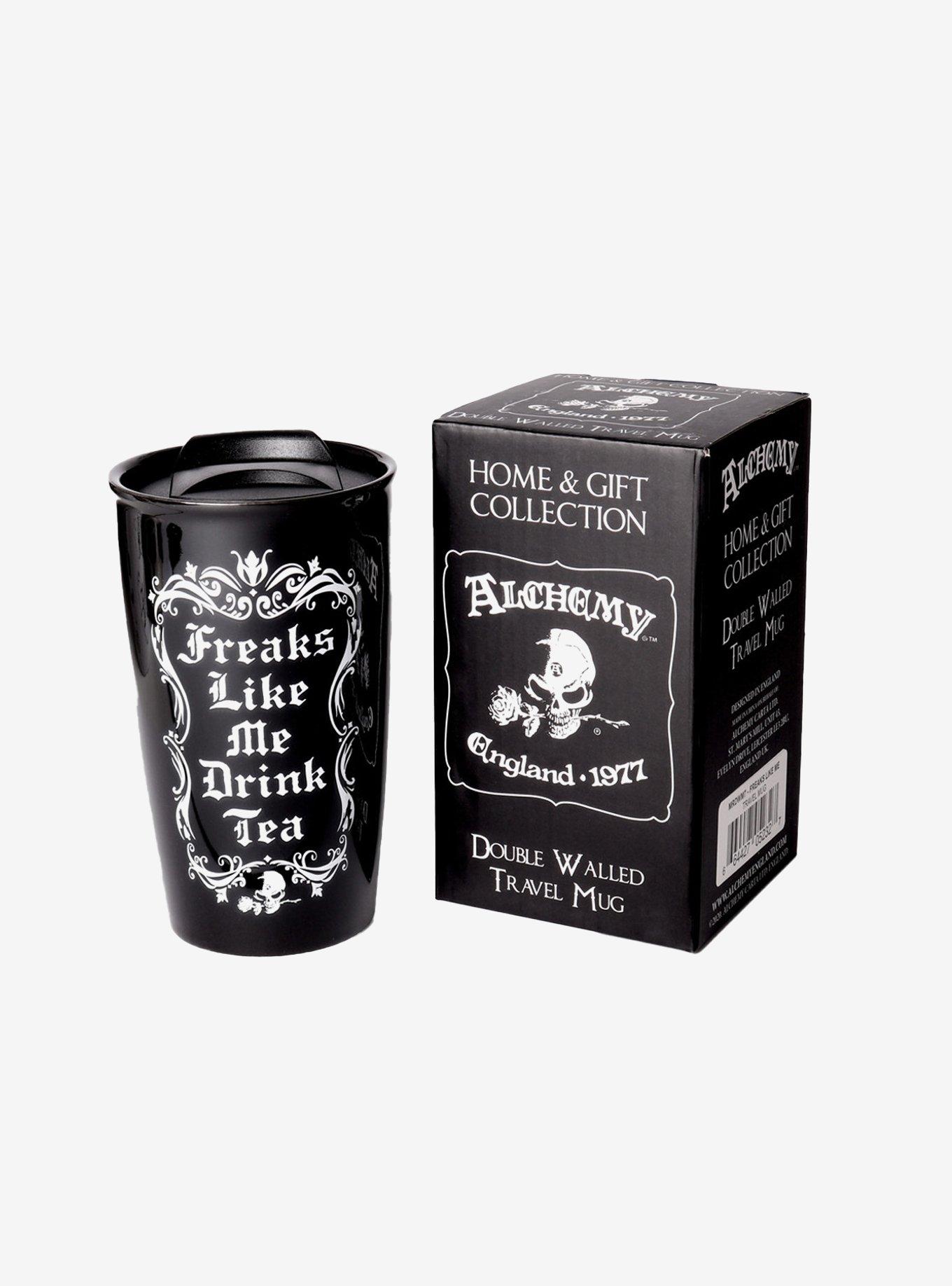 Alchemy Of England Freaks Like Me Drink Tea Double Walled Mug Tumbler, , hi-res