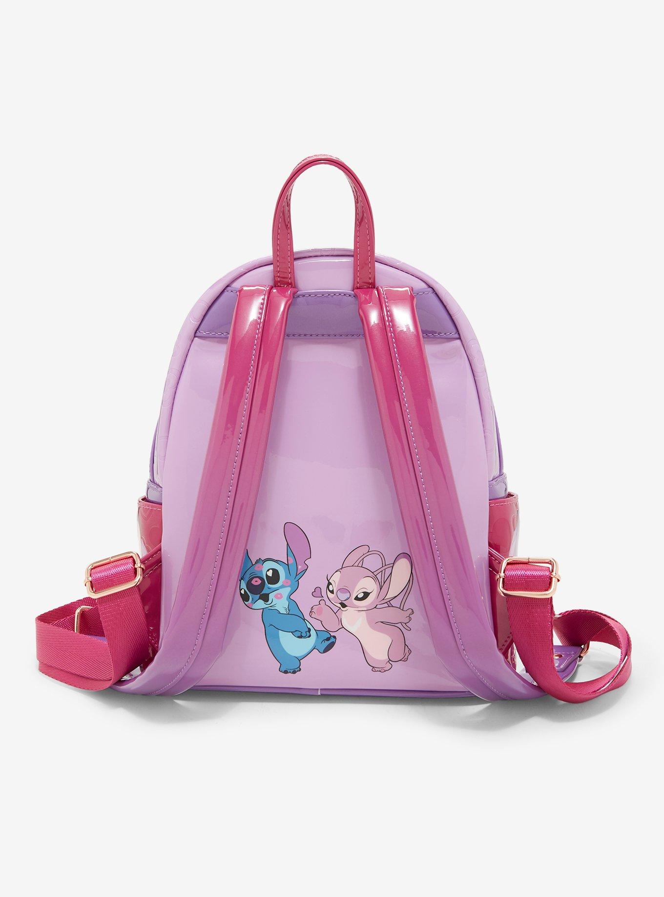 Loungefly Disney Lilo & Stitch Angel & Stitch Heart Moving Mini Backpack - BoxLunch Exclusive, , alternate