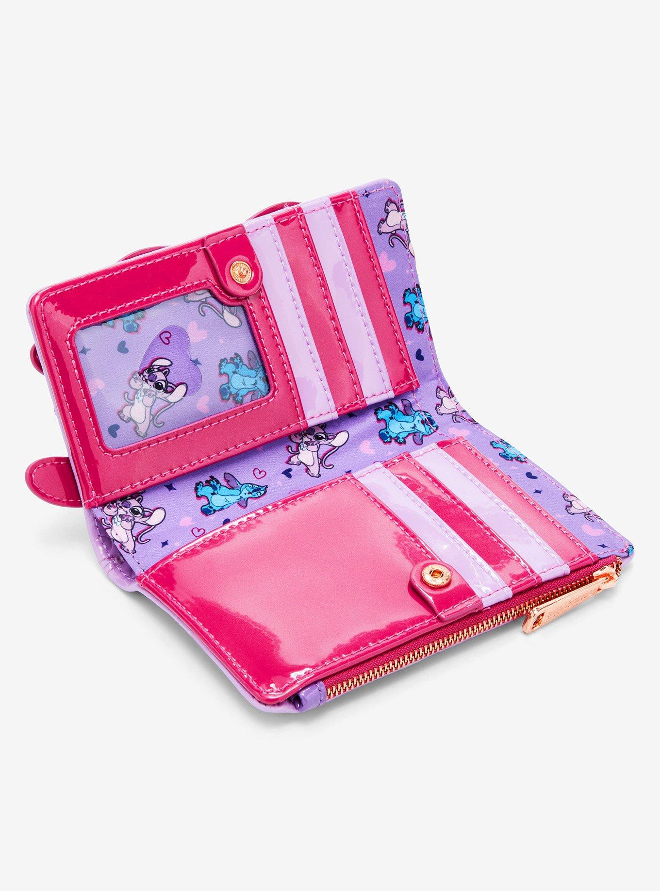 Loungefly Disney Lilo & Stitch Angel & Stitch Heart Moving Wallet - BoxLunch Exclusive, , alternate