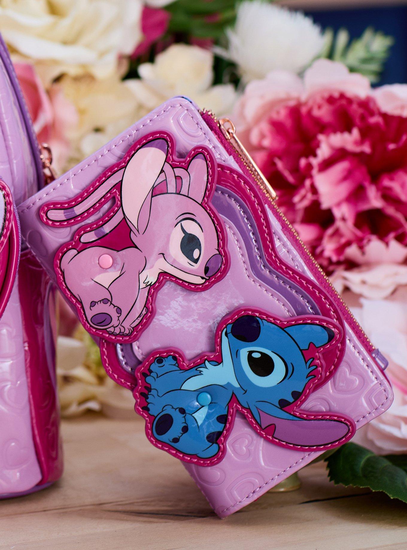 Loungefly Disney Lilo & Stitch Angel & Stitch Heart Moving Wallet - BoxLunch Exclusive, , alternate