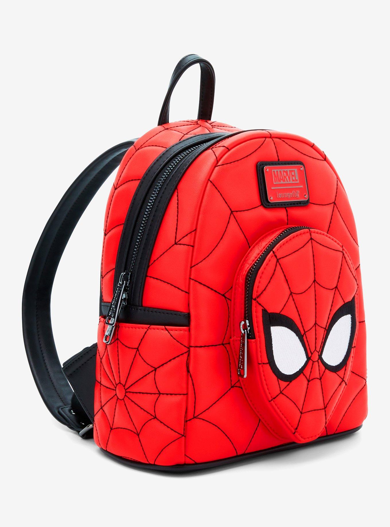 Loungefly Marvel Spider-Man Quilted Mask Mini Backpack