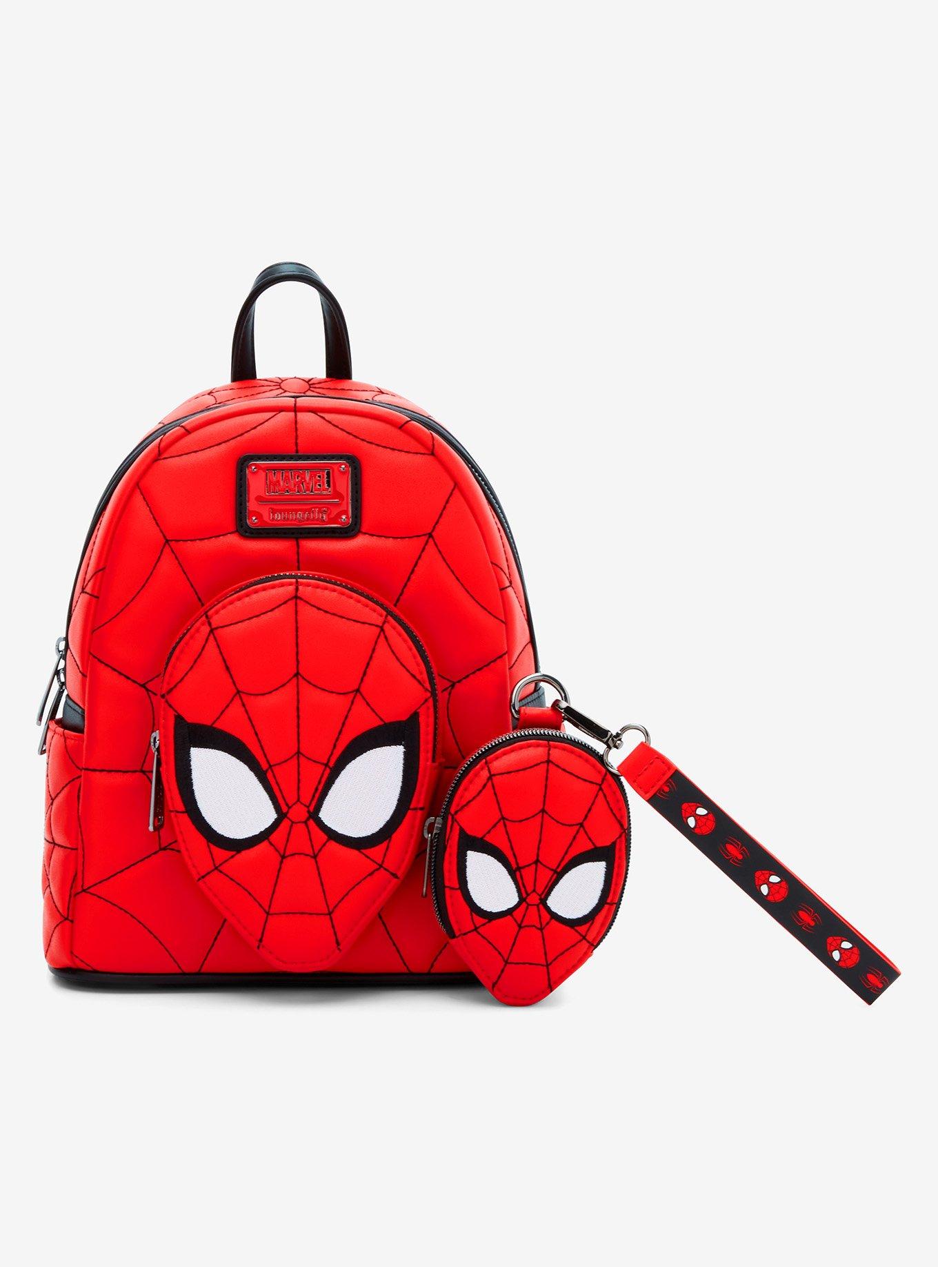 Loungefly Marvel Spider-Man Quilted Mask Mini Backpack - BoxLunch Exclusive, , alternate