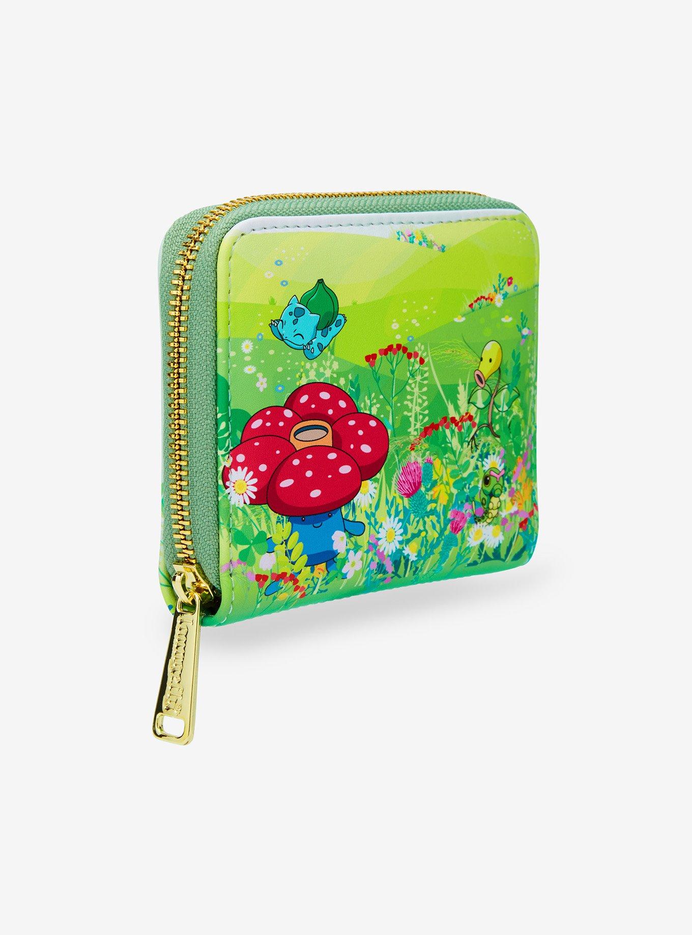 Loungefly Pokémon Grass Type Scene Small Zip Wallet - BoxLunch Exclusive, , hi-res