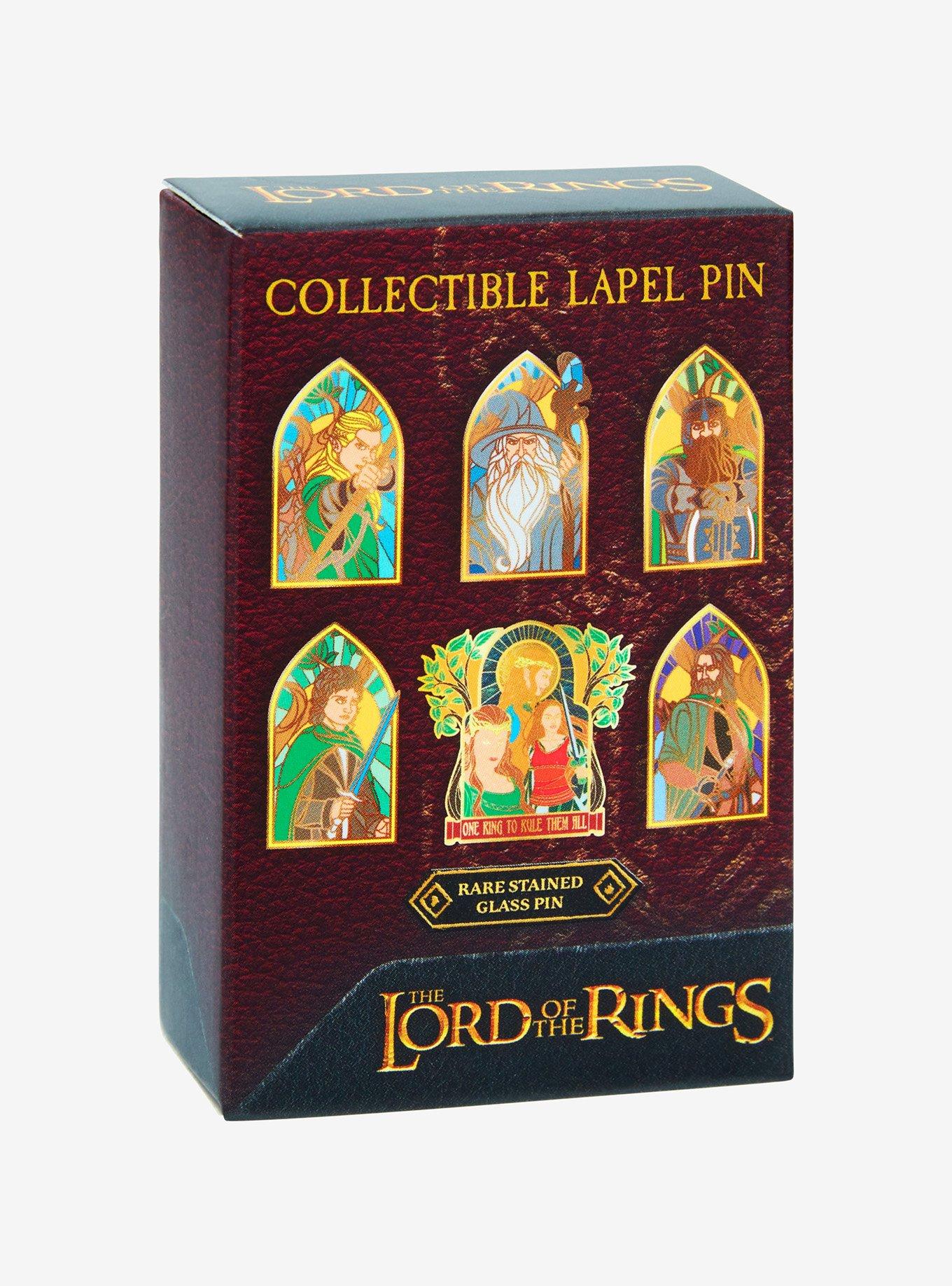 The Lord of the Rings Stained Glass Character Portrait Blind Box Enamel Pin, , hi-res