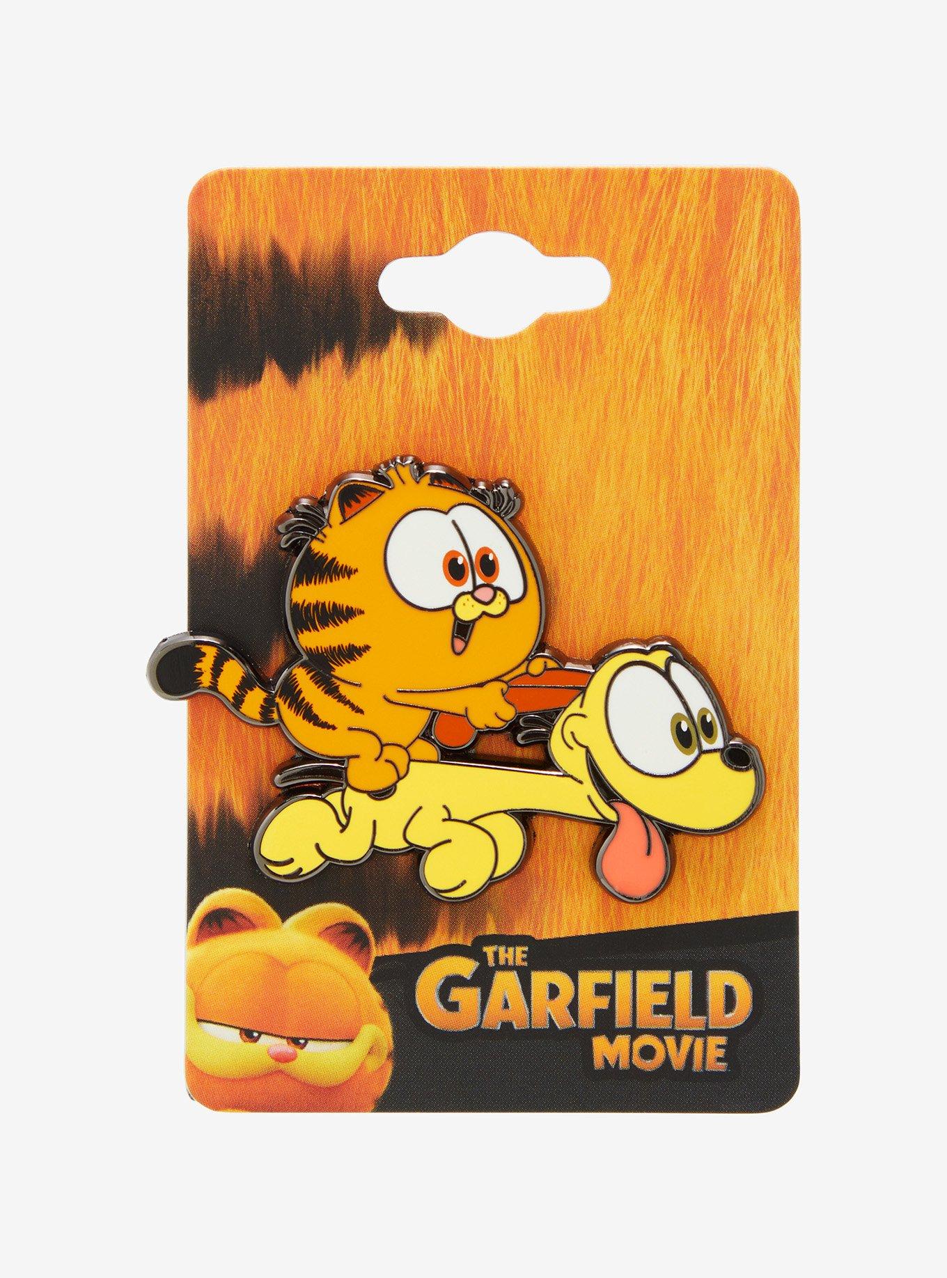 Garfield Baby Odie & Garfield Riding Enamel Pin — BoxLunch Exclusive, , alternate