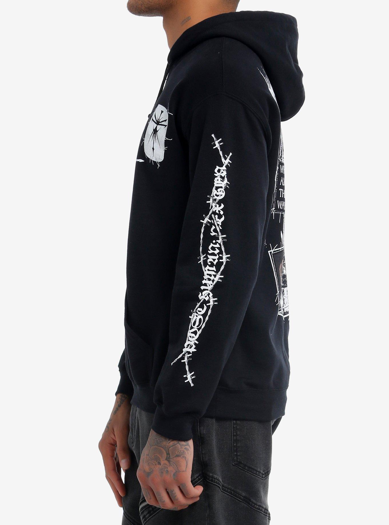 Bring Me The Horizon POST HUMAN: NeX GEn Nails Hoodie, BLACK, alternate