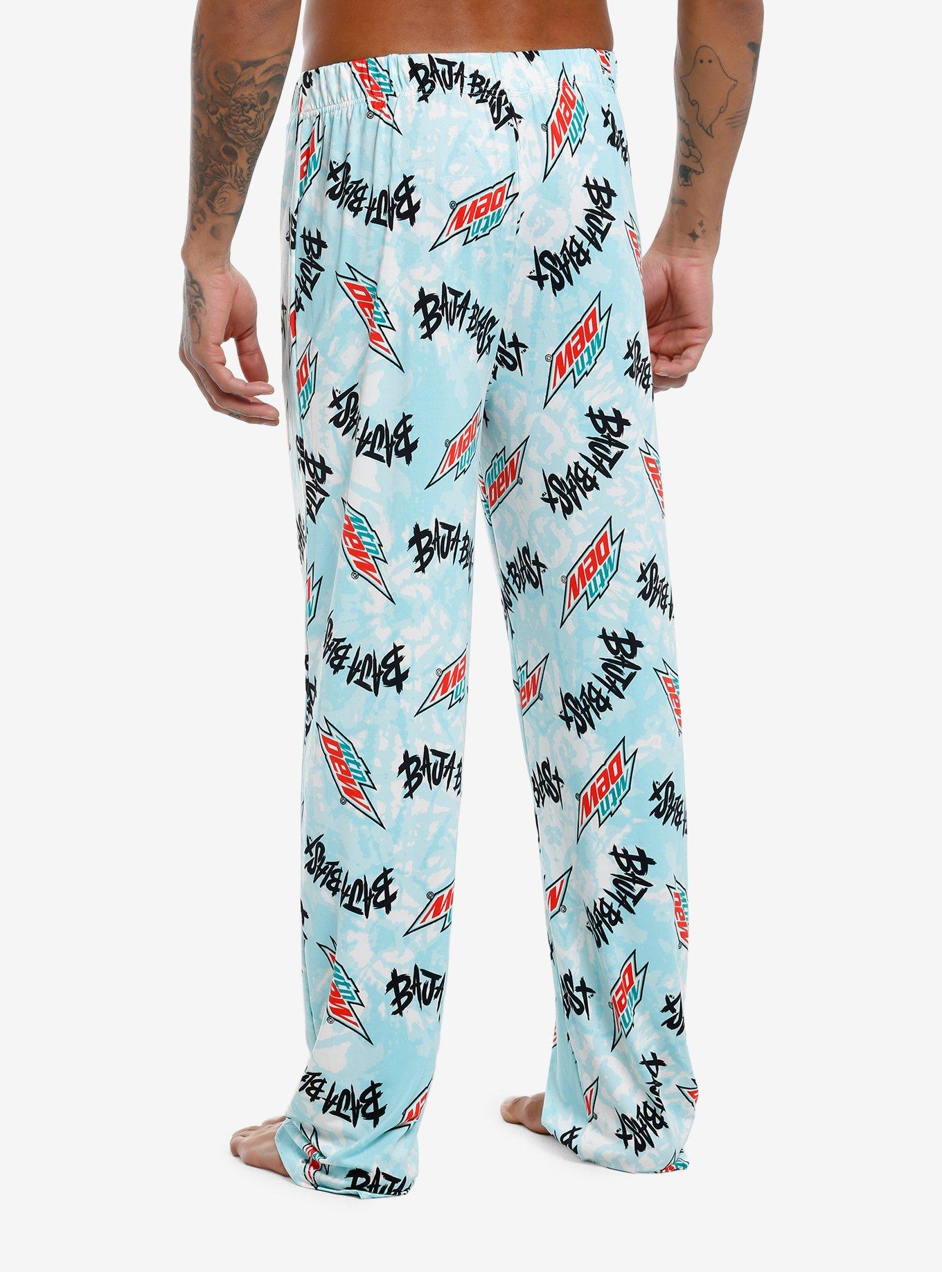 Mountain Dew Baja Blast Allover Print Pajama Pants, , hi-res