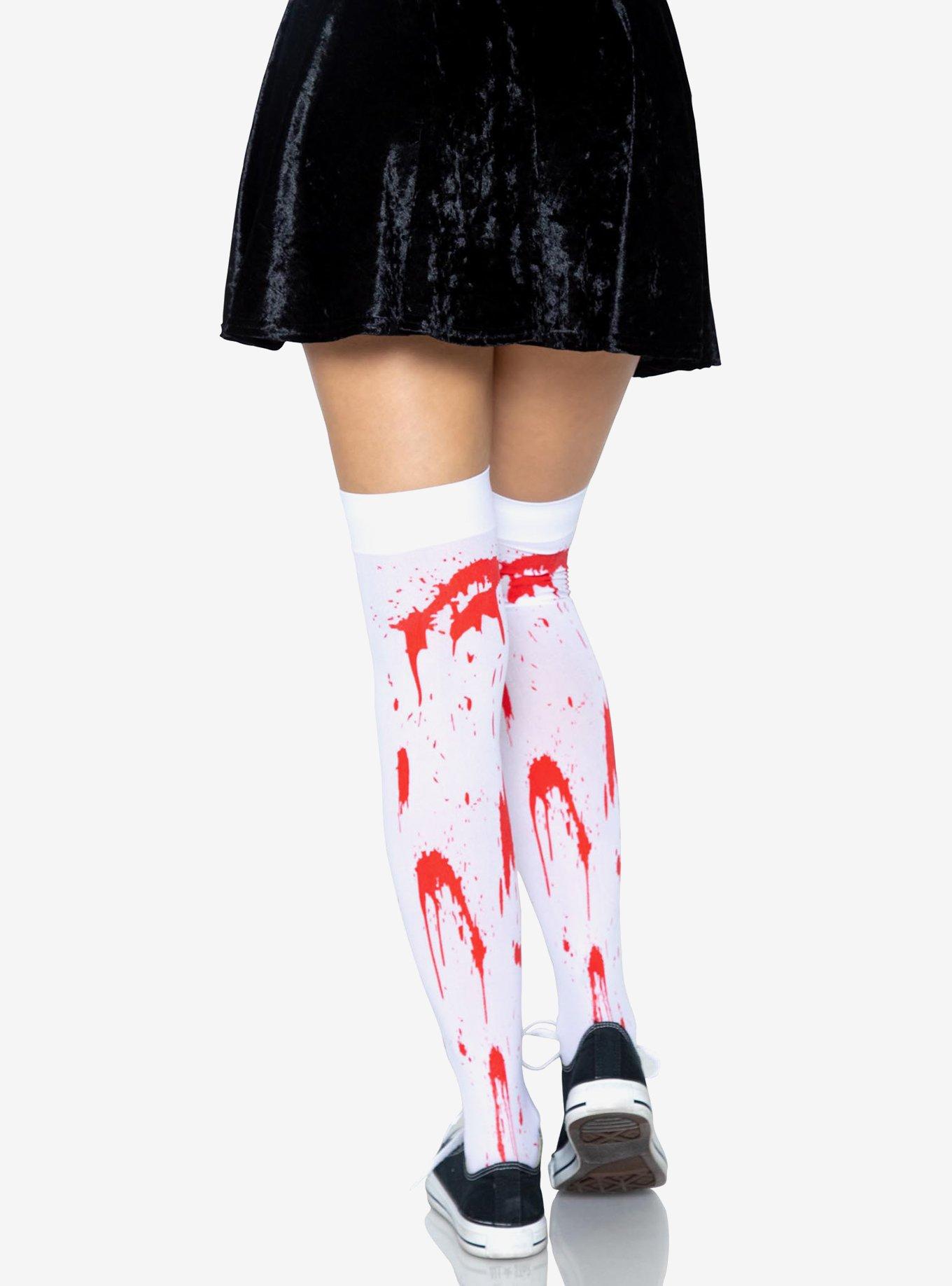 Bloody Zombie Thigh Highs, , hi-res