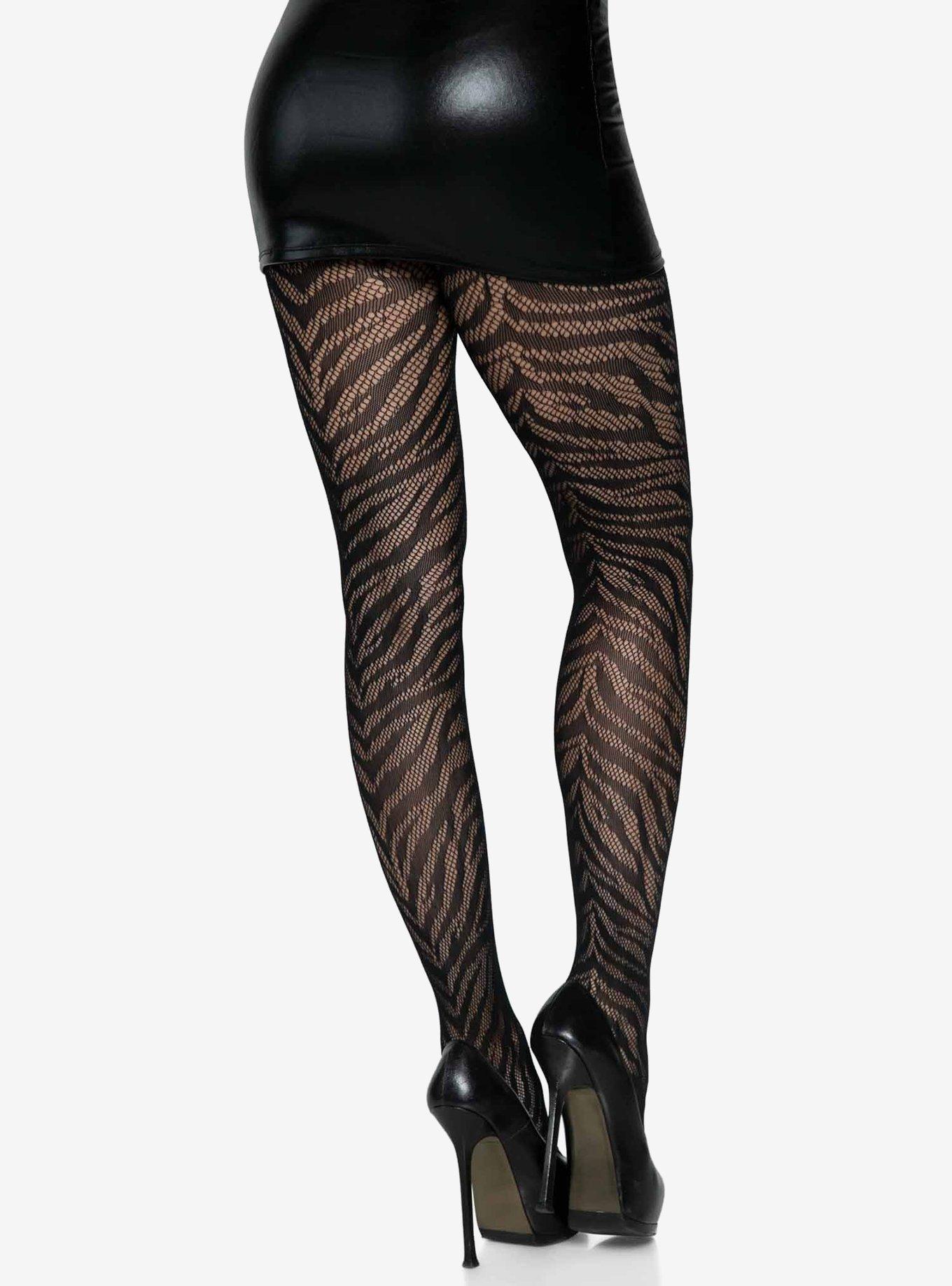 Zebra Net Tights, , alternate
