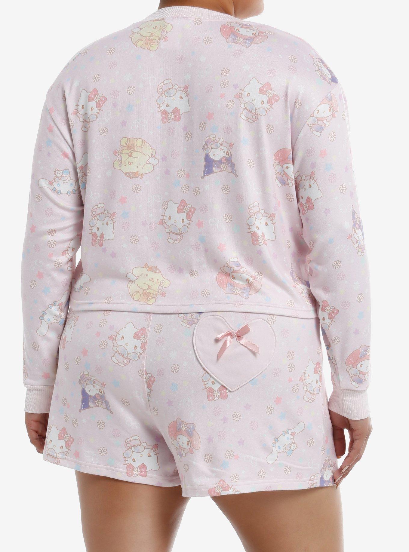 Hello Kitty And Friends Cupid Girls Lounge Set Plus Size, PINK, alternate