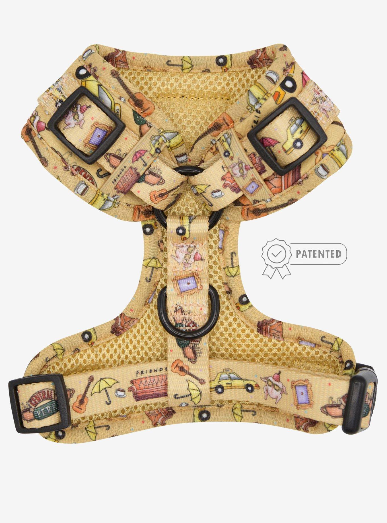 Friends x Sassy Woof Adjustable Dog Harness, MULTI, alternate