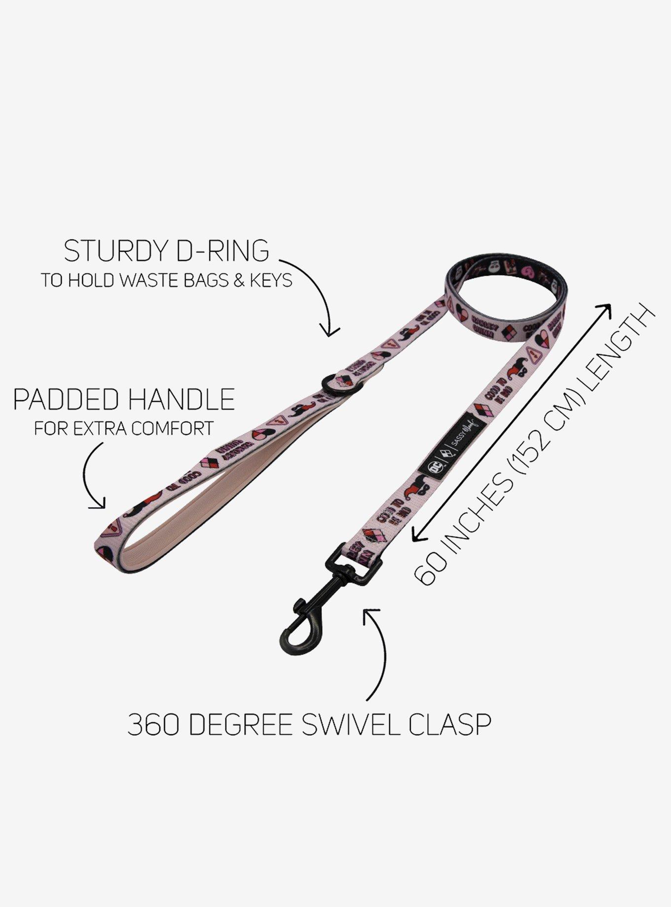 DC Comics Harley Quinn x Sassy Woof Dog Leash, , alternate