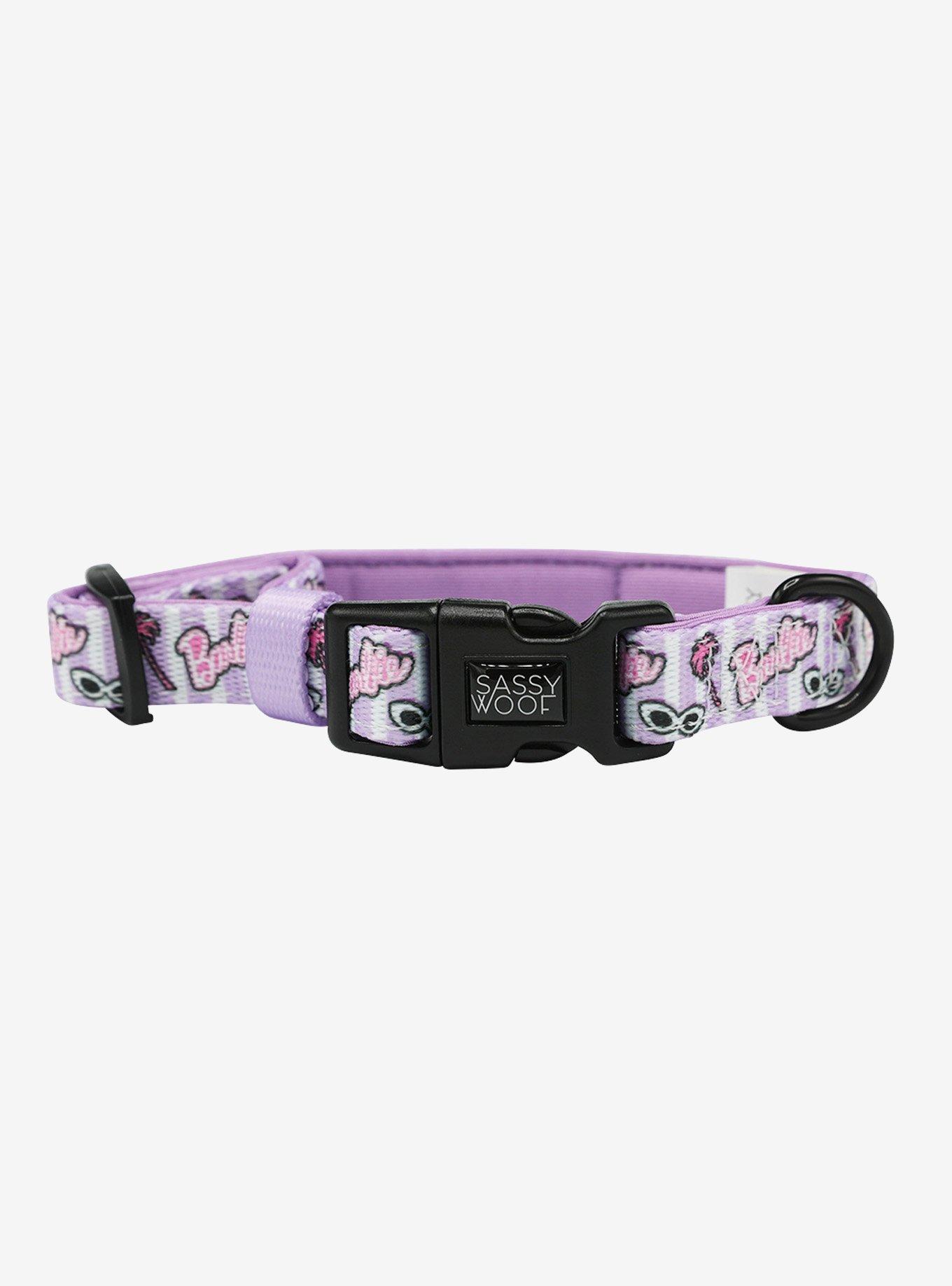 Barbie x Sassy Woof Closet Goals Dog Collar, PURPLE, alternate