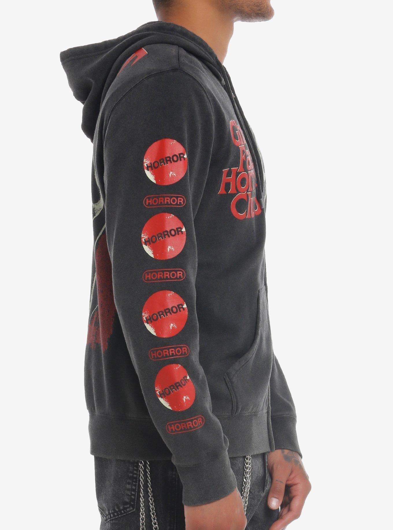 Scream Ghost Face Horror Club Hoodie, RED, alternate