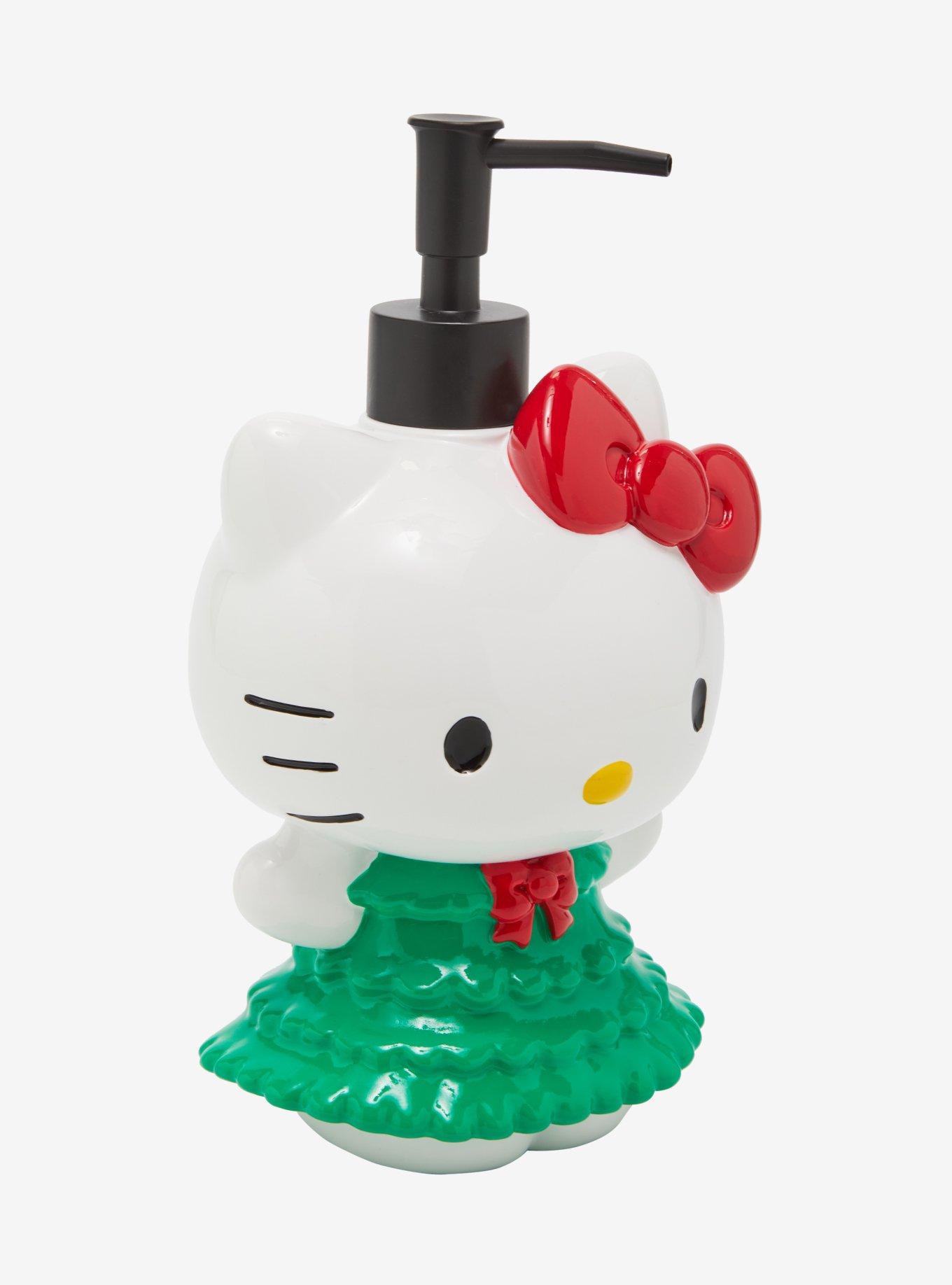 Sanrio Hello Kitty Holiday Tree Dress Soap Pump, , alternate